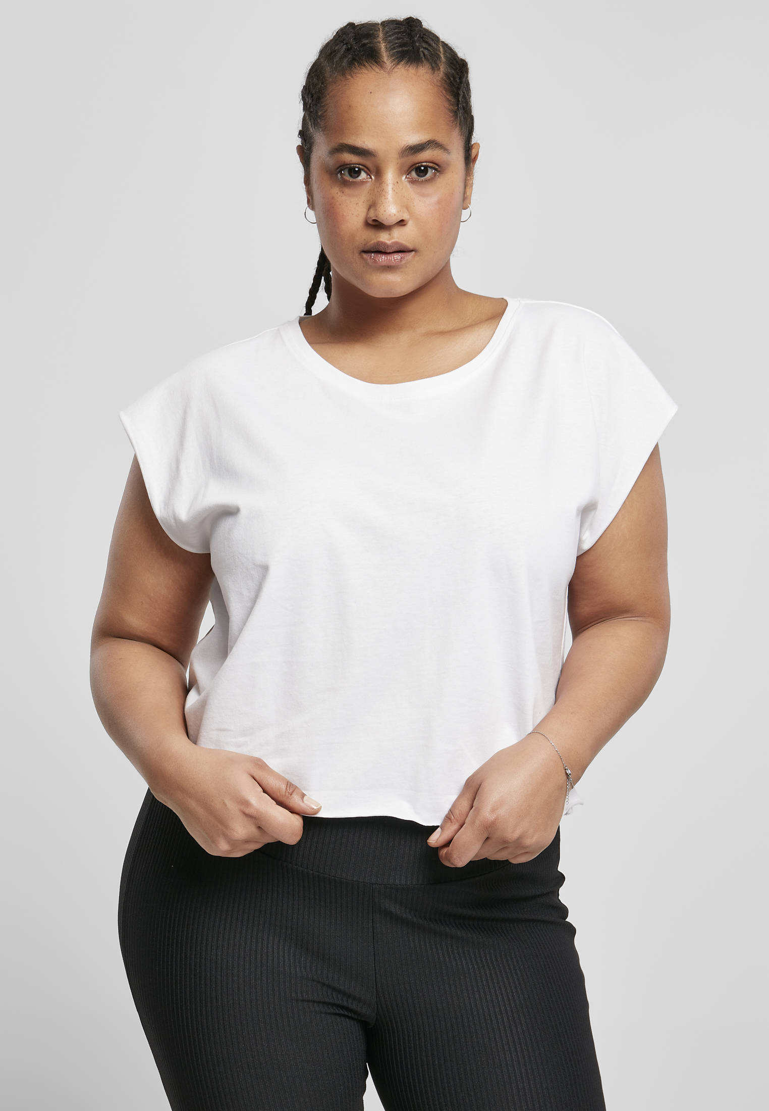 Femmes T-shirt Court Organique 2-Pack noir+blanc 3XL
 - variant image 5