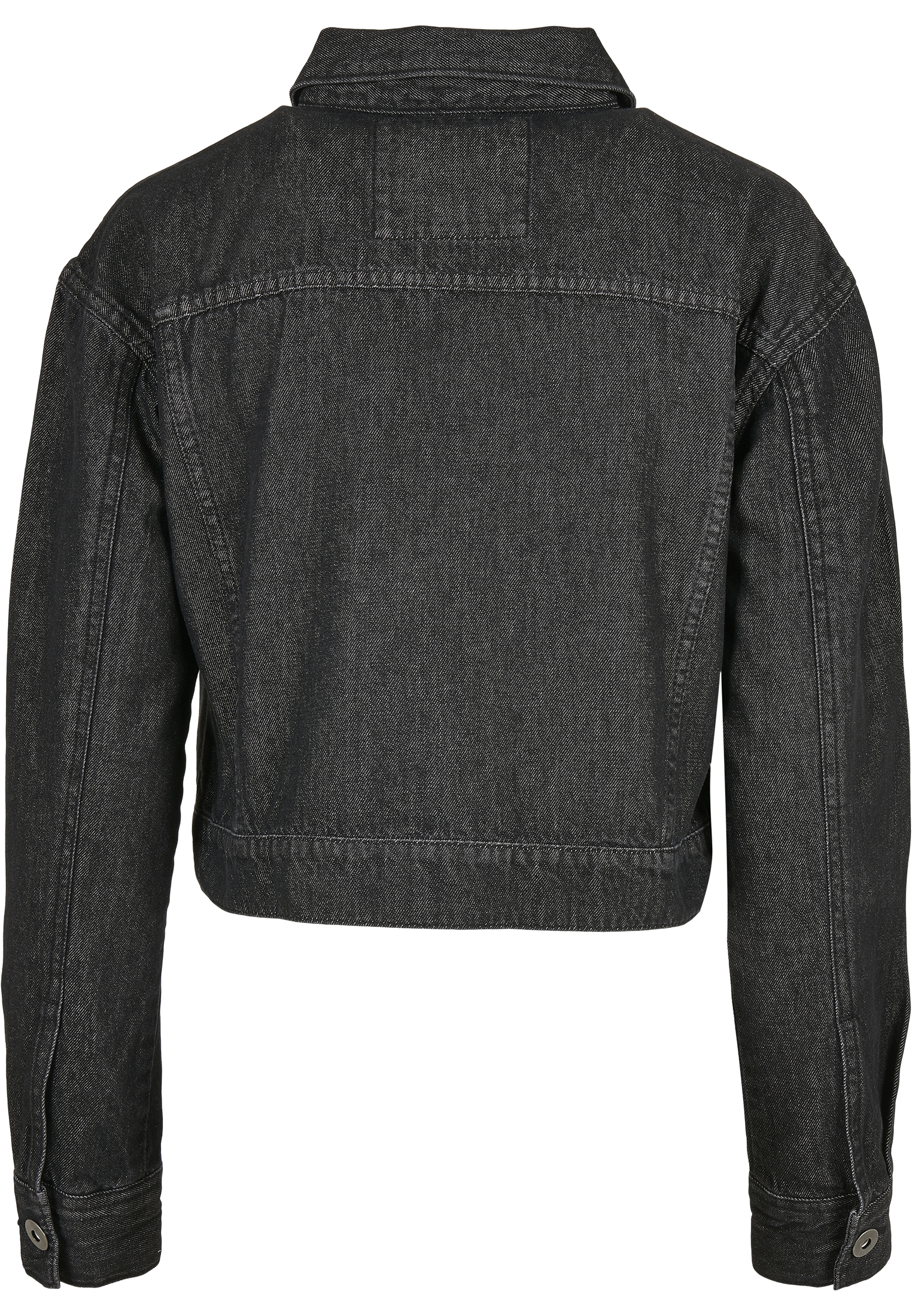 Ladies Short Oversized Denim Jacket black stone washed 3XL - variant image 6