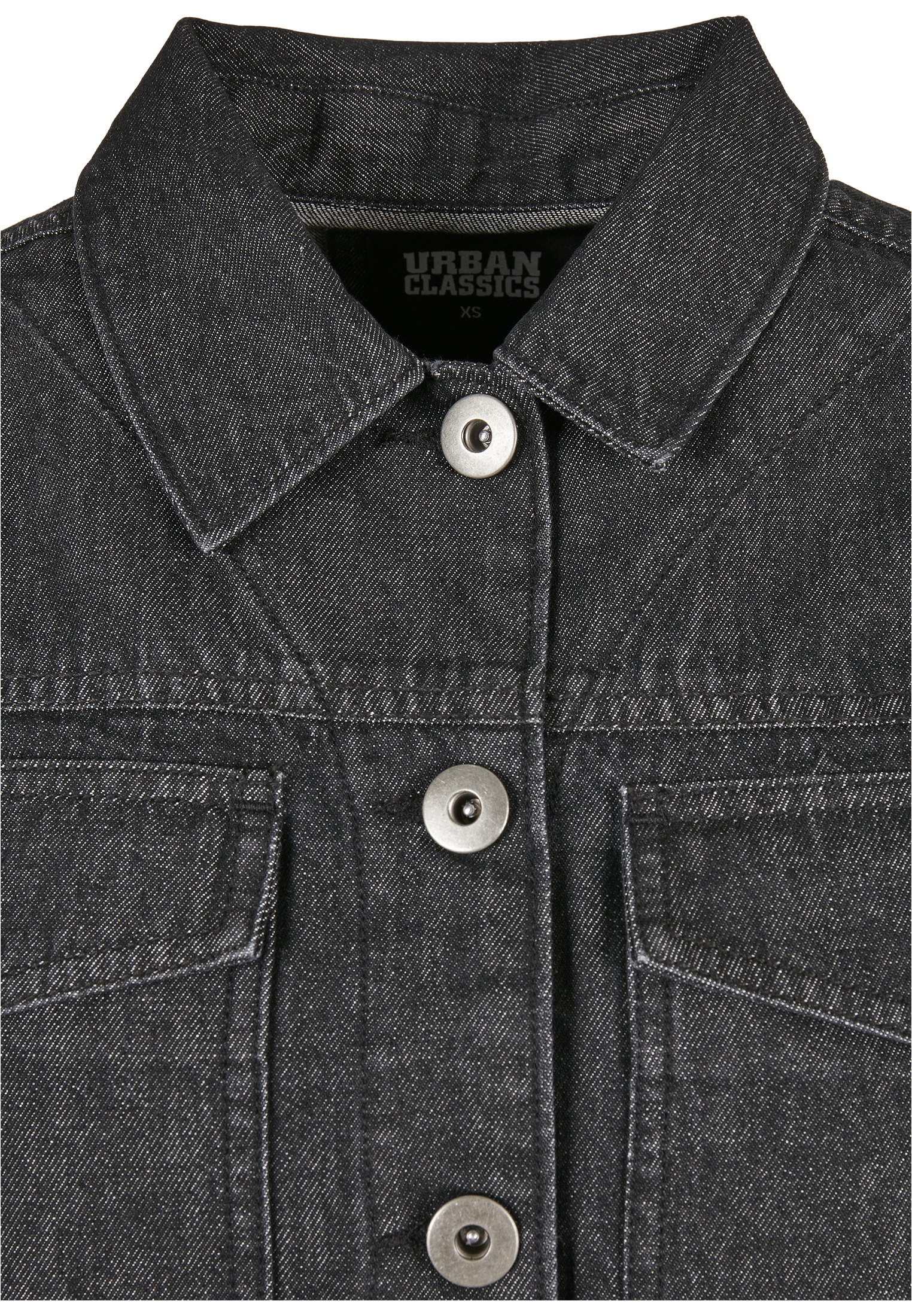 Ladies Short Oversized Denim Jacket black stone washed 3XL - variant image 7