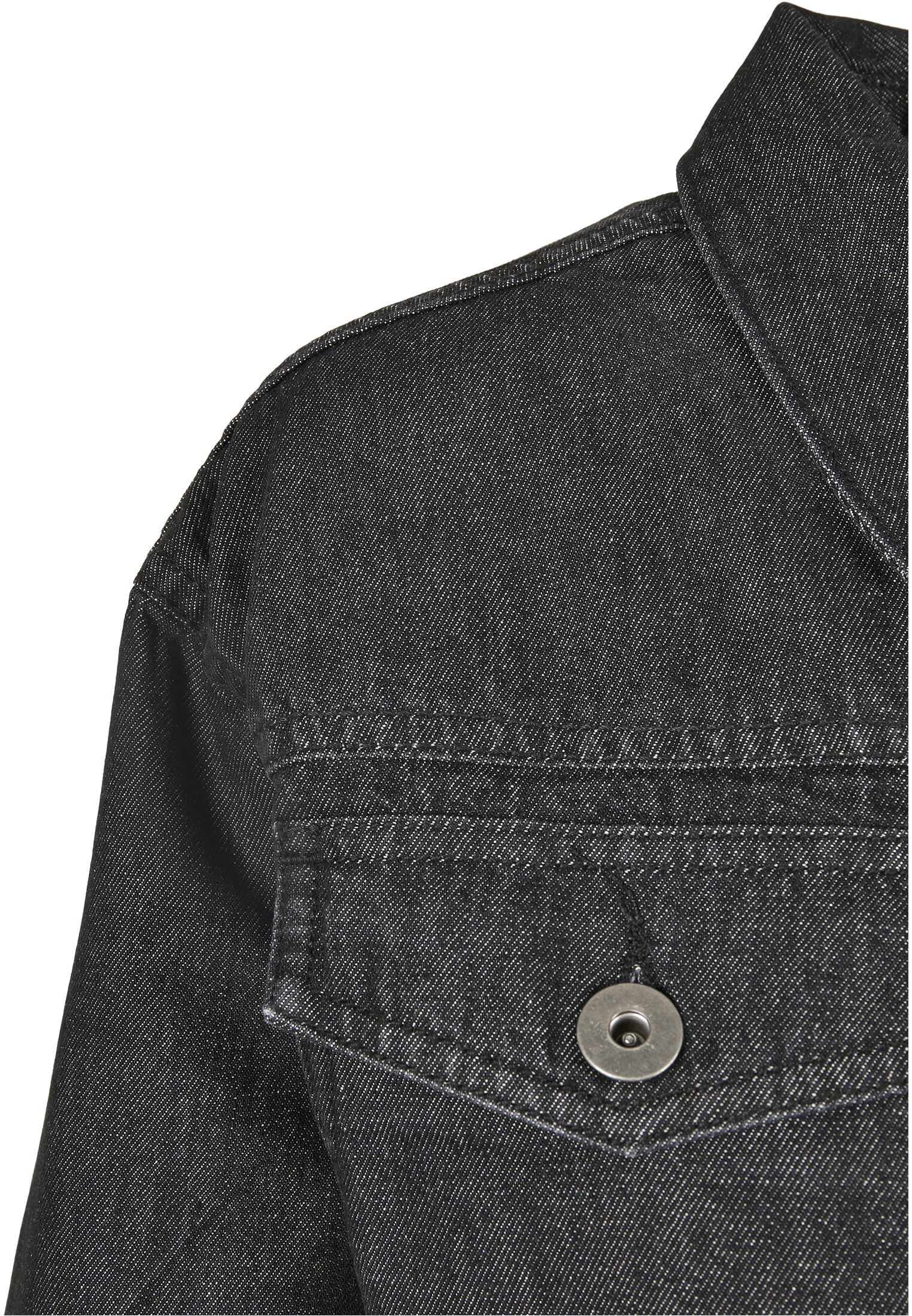 Ladies Short Oversized Denim Jacket black stone washed 3XL - variant image 8