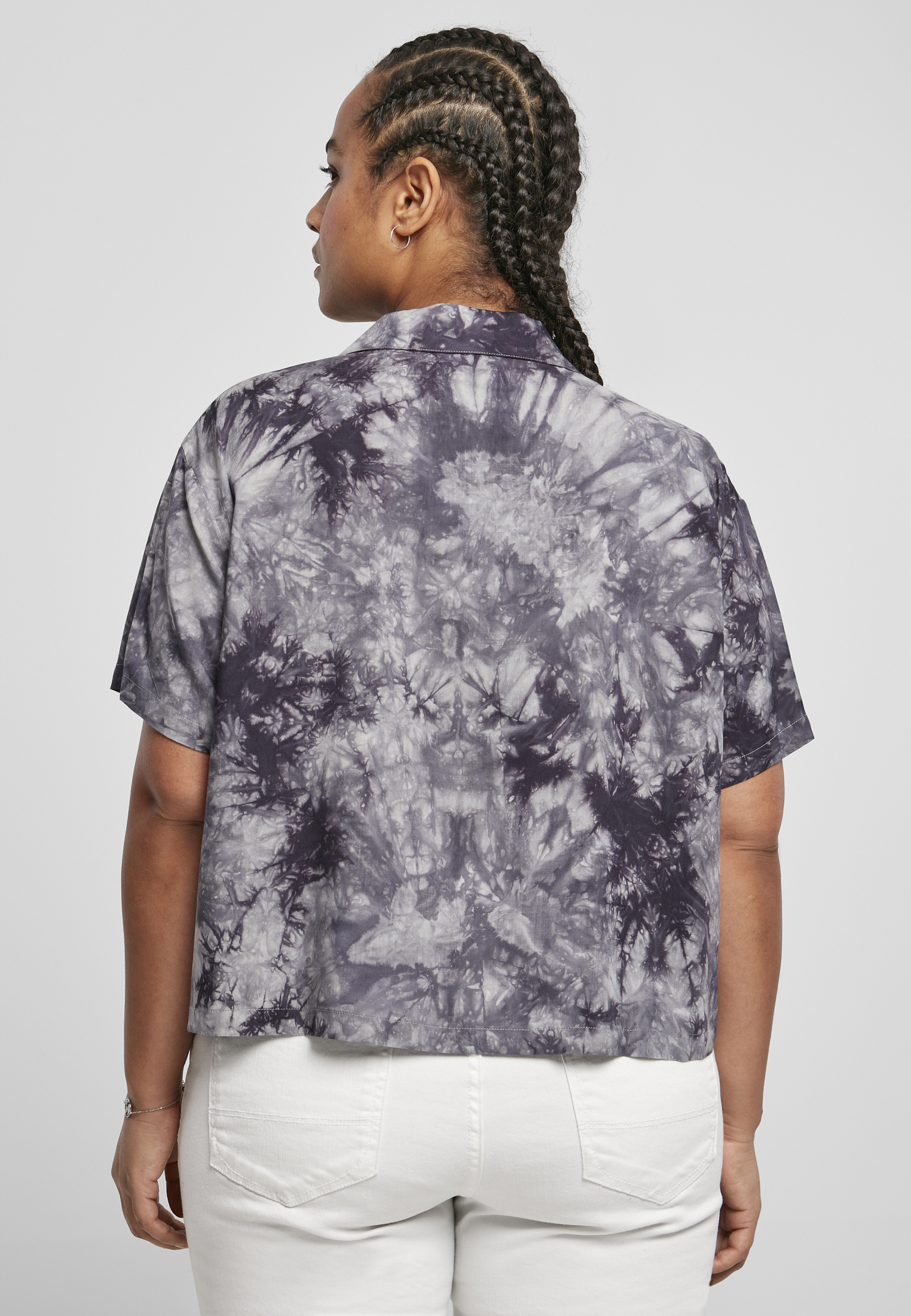 Ladies Viscose Tie Dye Resort Shirt dark 3XL - variant image 2