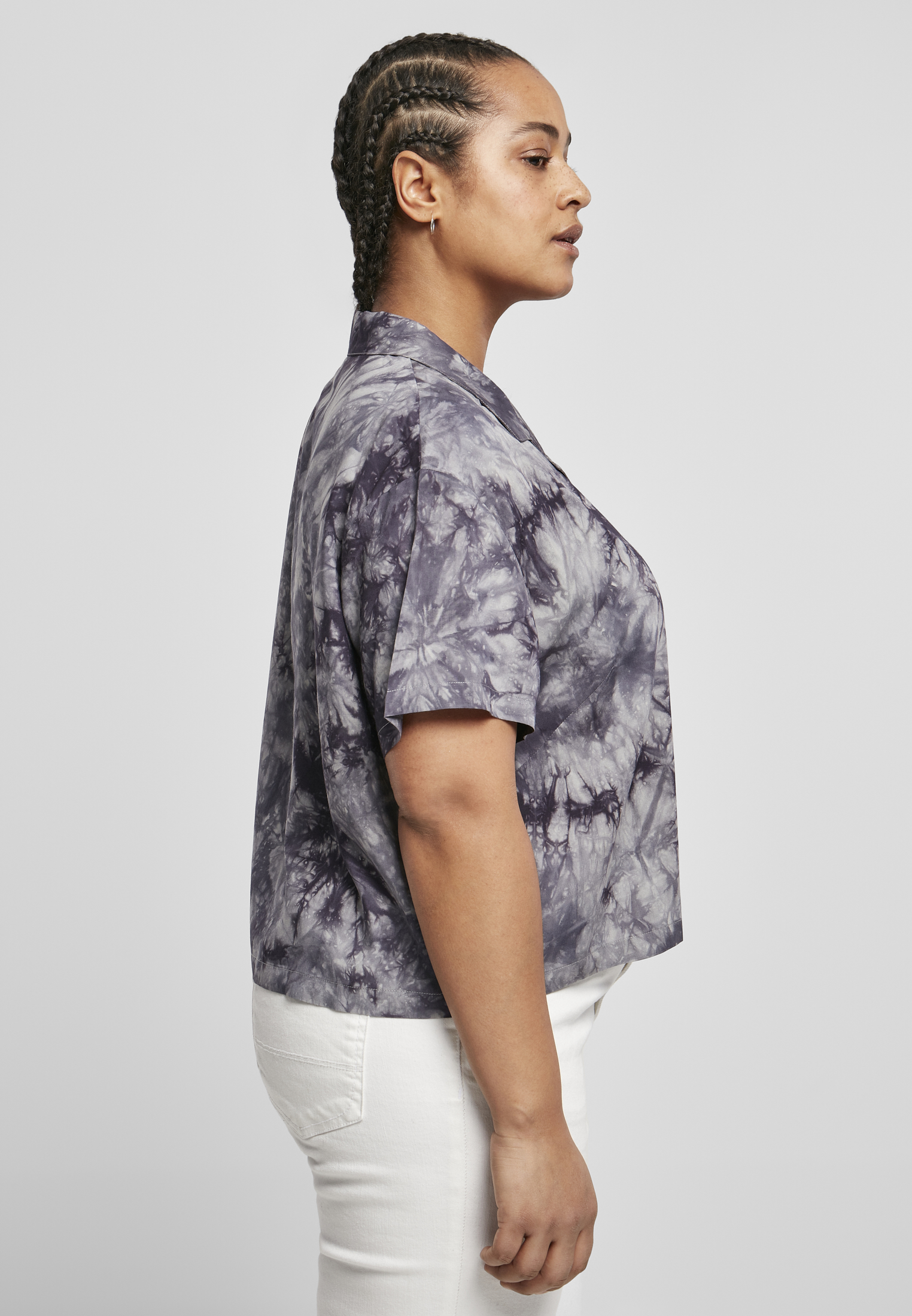 Ladies Viscose Tie Dye Resort Shirt dark 3XL - variant image 3