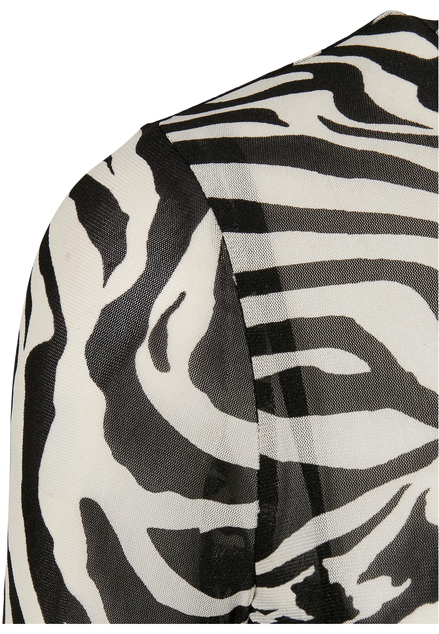 Ladies AOP Double Layer Dress white/black 3XL - variant image 8