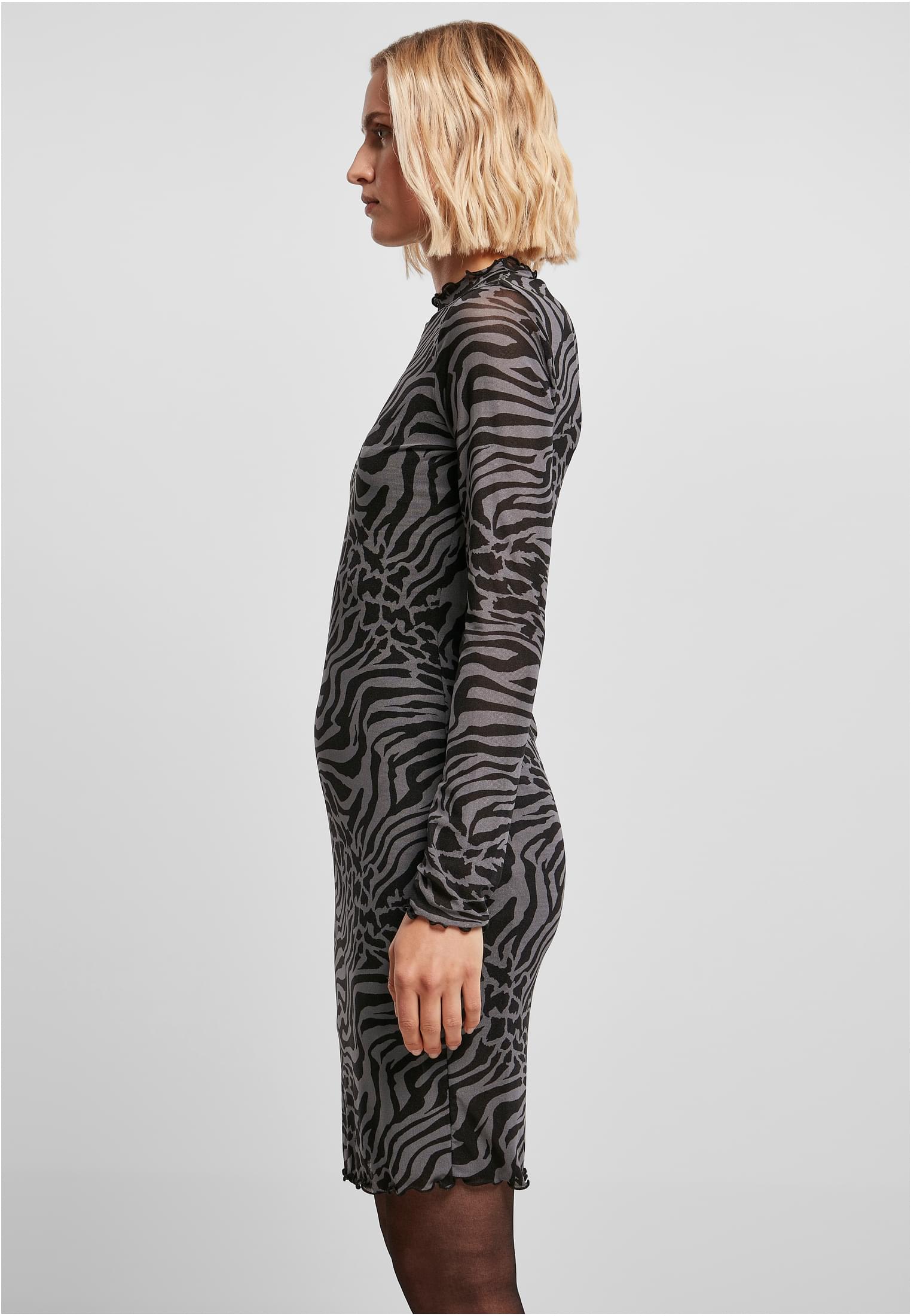 Ladies AOP Double Layer Dress asphalt/black 3XL - variant image 1