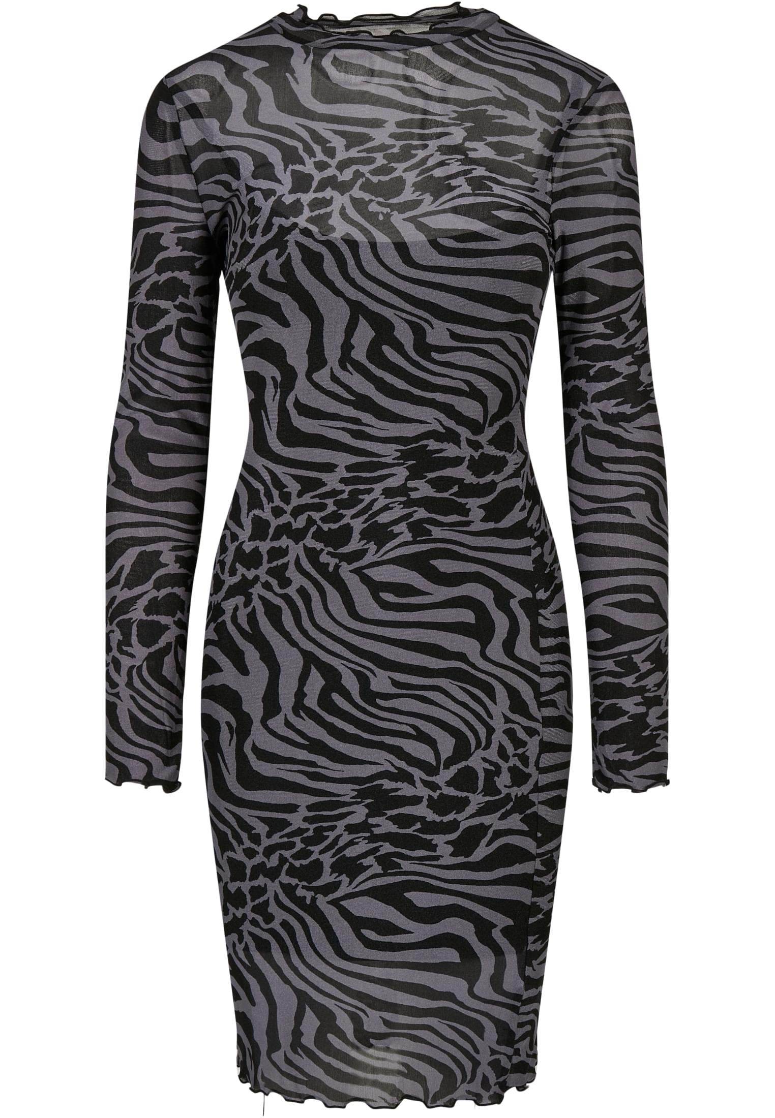 Ladies AOP Double Layer Dress asphalt/black 3XL - variant image 5