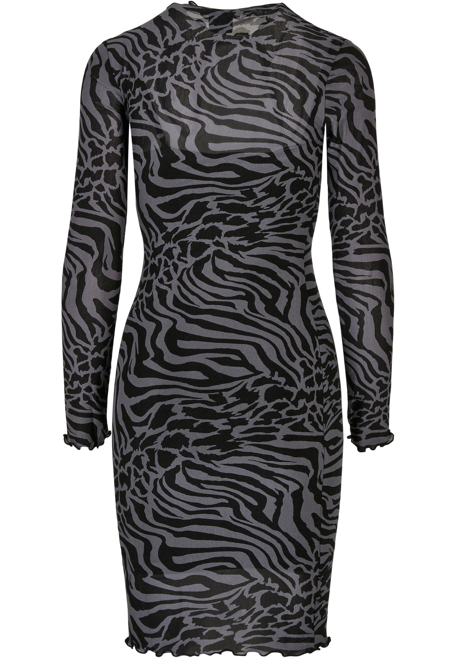 Ladies AOP Double Layer Dress asphalt/black 3XL - variant image 6
