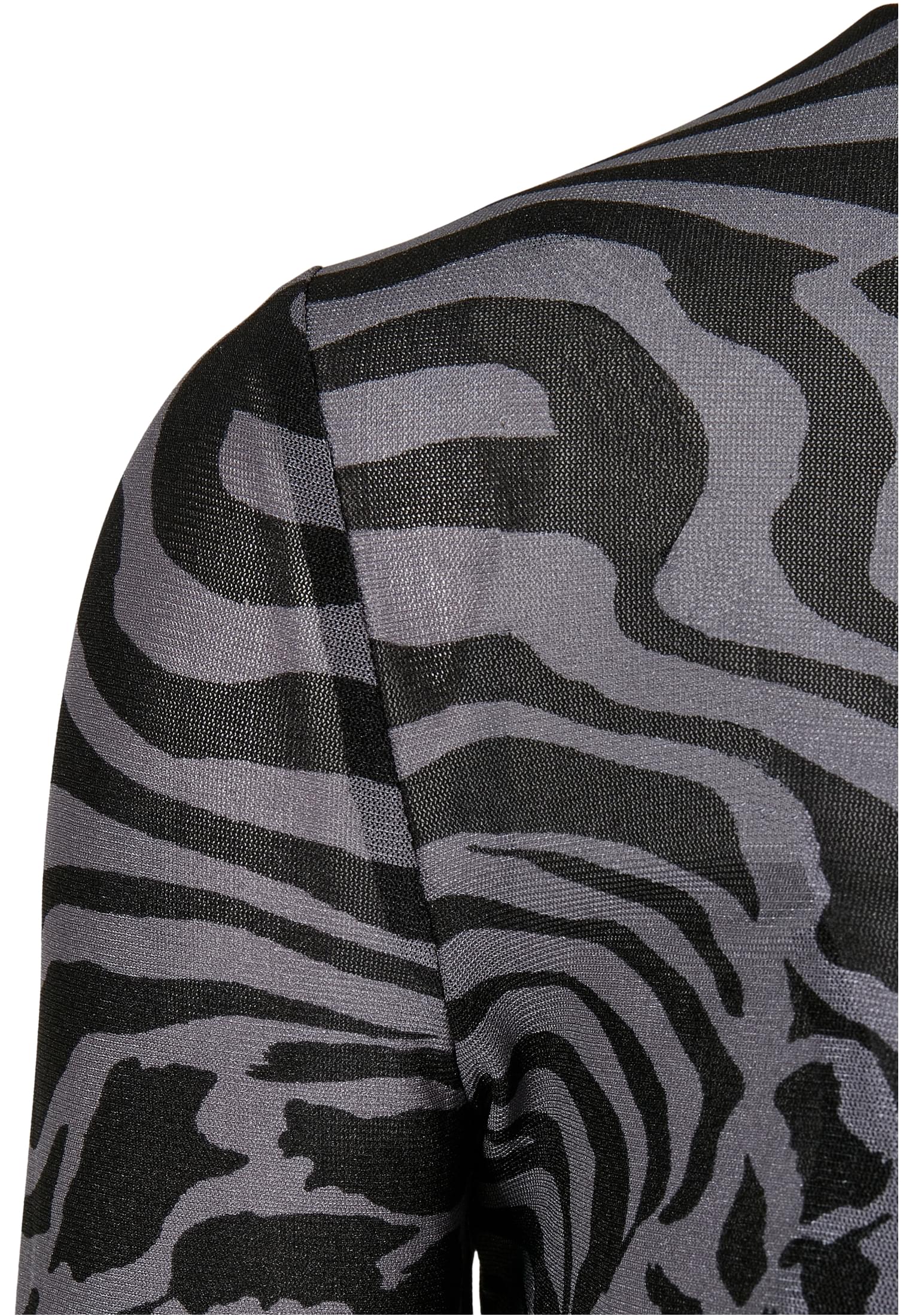 Ladies AOP Double Layer Dress asphalt/black 3XL - variant image 8