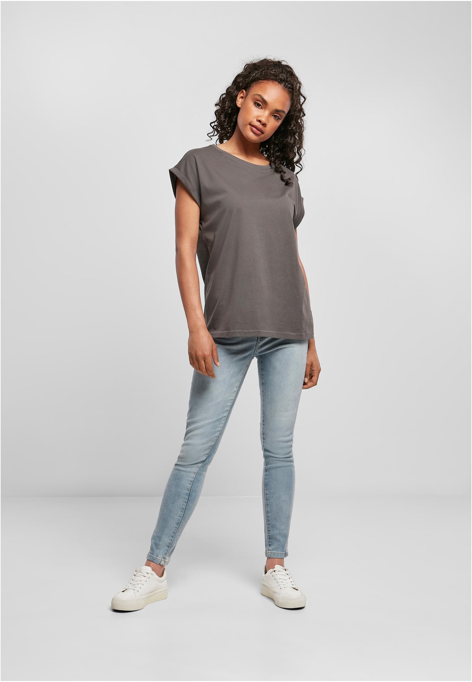Ladies Extended Shoulder Tee darkshadow 3XL - variant image 4