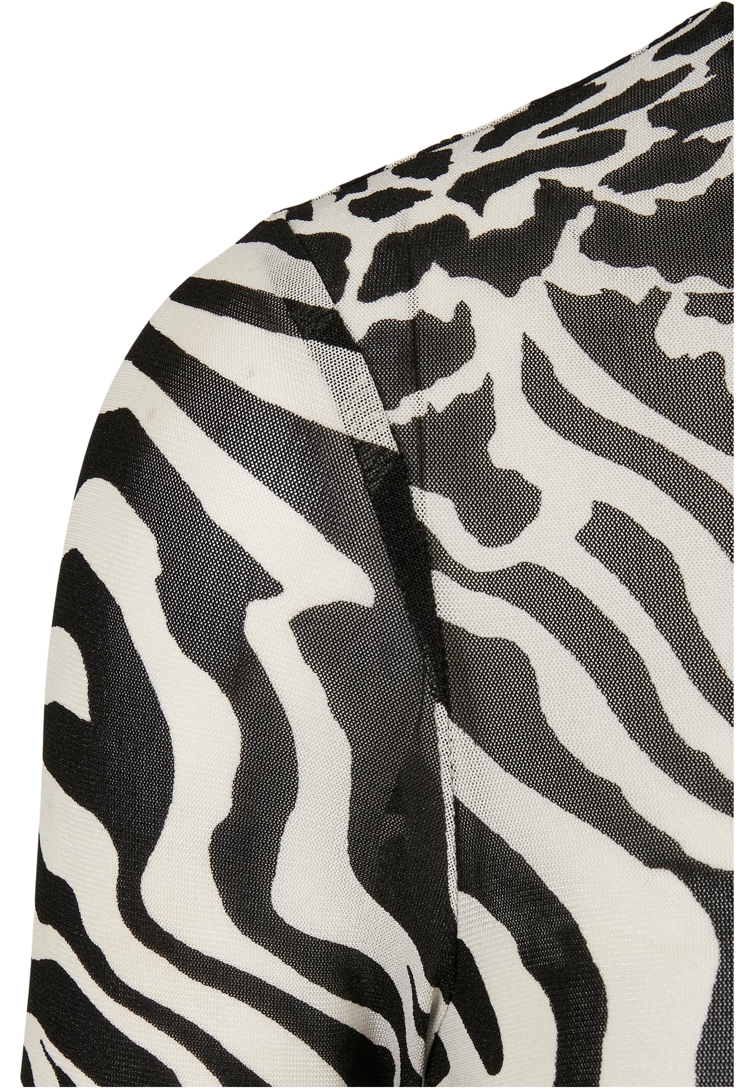 Femmes AOP Maille Col Rouche Longuette Blanc/Noir 3XL
 - variant image 8