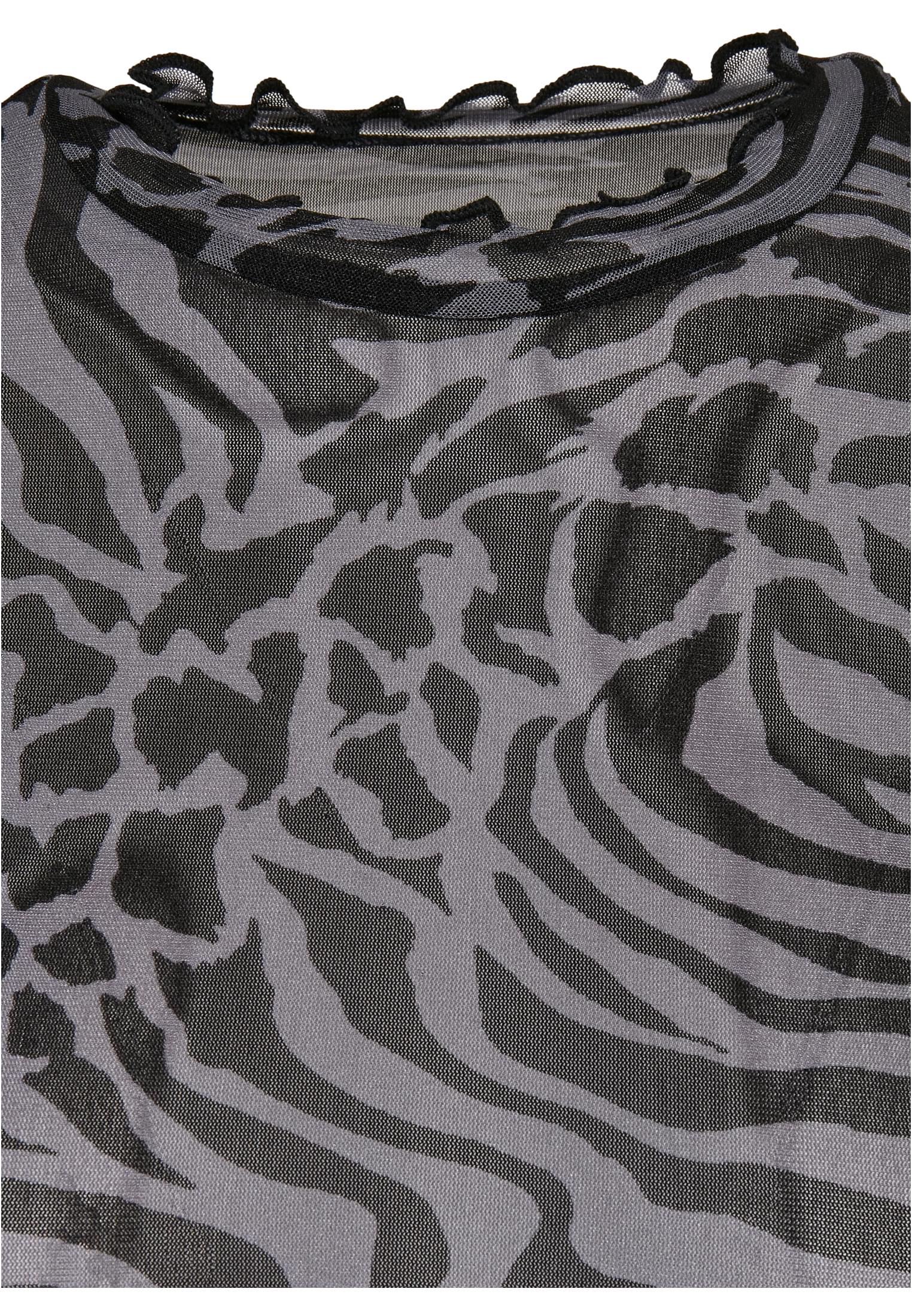 Femmes AOP Mesh Turtleneck Longsleeve asphalte/noir 3XL
 - variant image 7