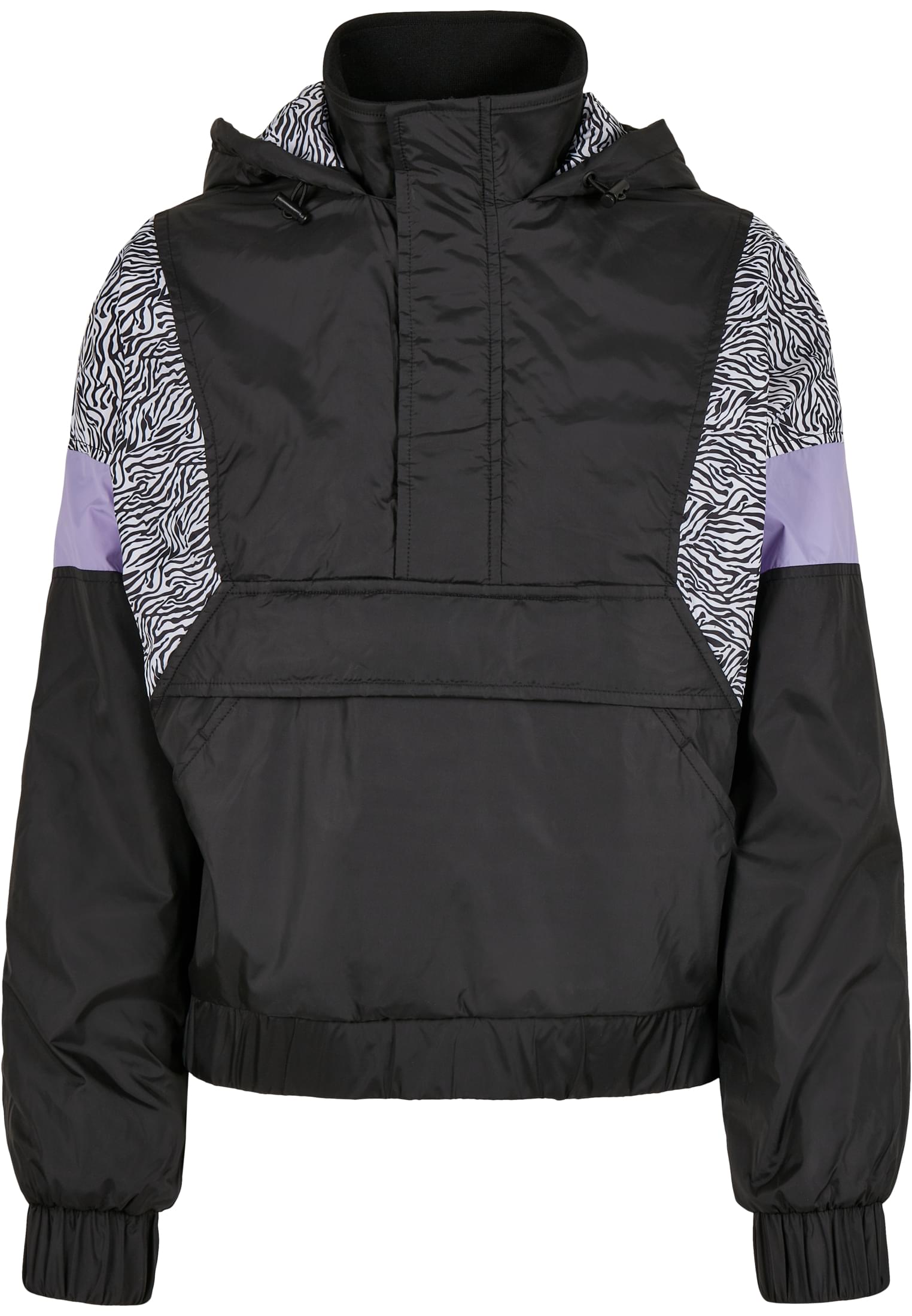Ladies AOP Mixed Pull Over Jacket black/zebra 3XL - variant image 4