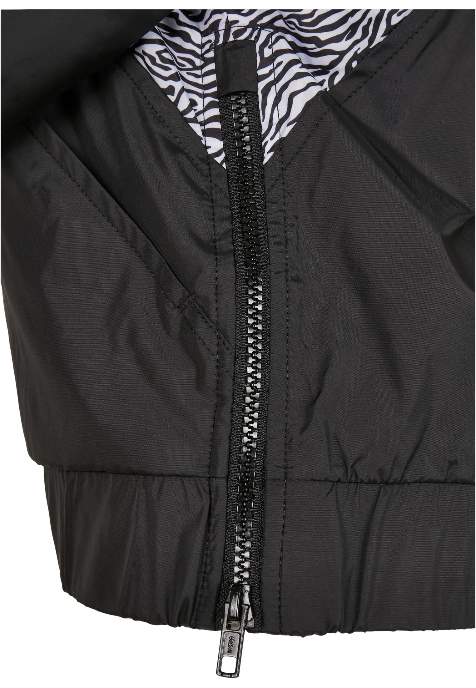 Ladies AOP Mixed Pull Over Jacket black/zebra 3XL - variant image 9