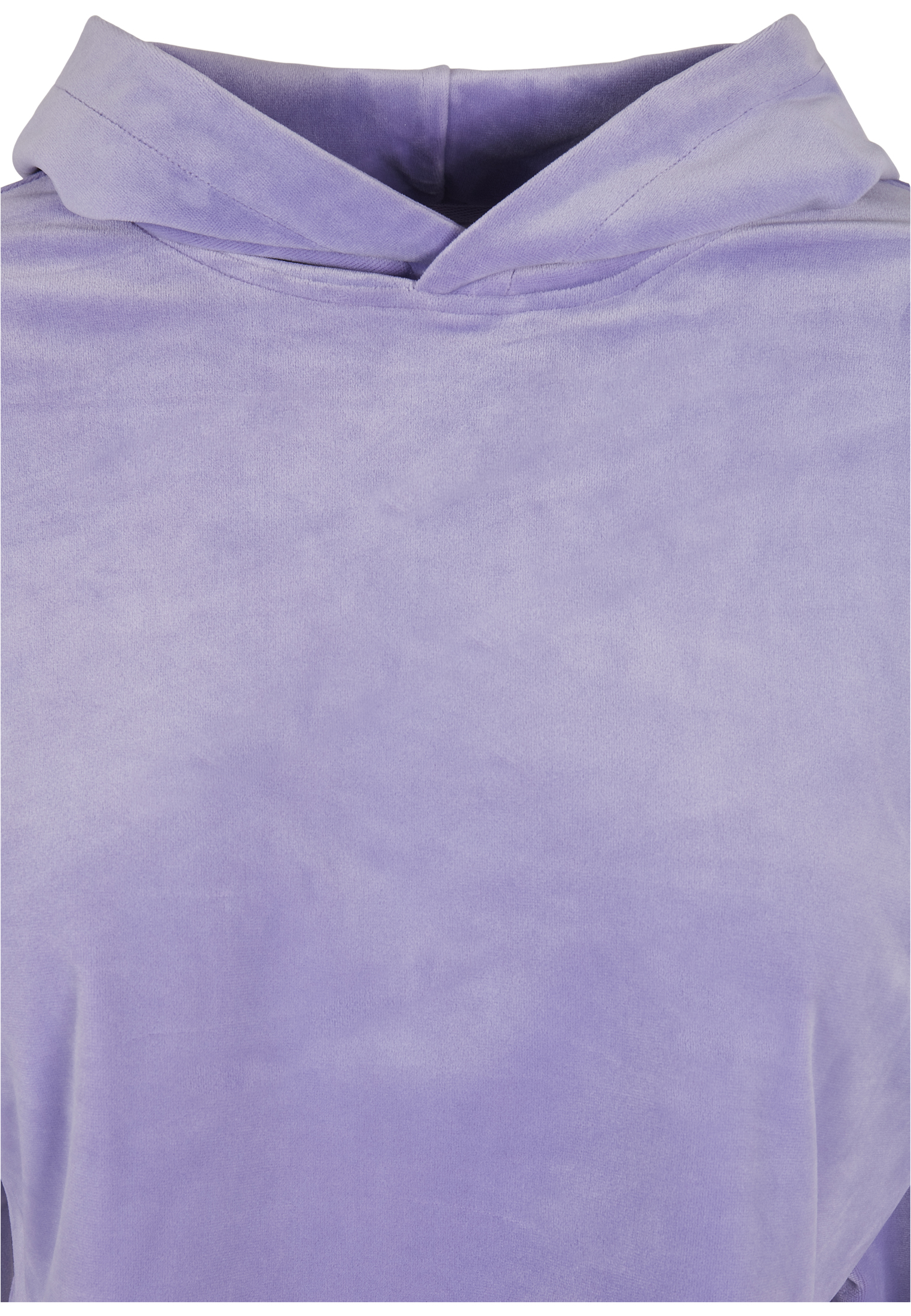 Ladies Cropped Velvet Oversized Hoody lavender 3XL - variant image 7