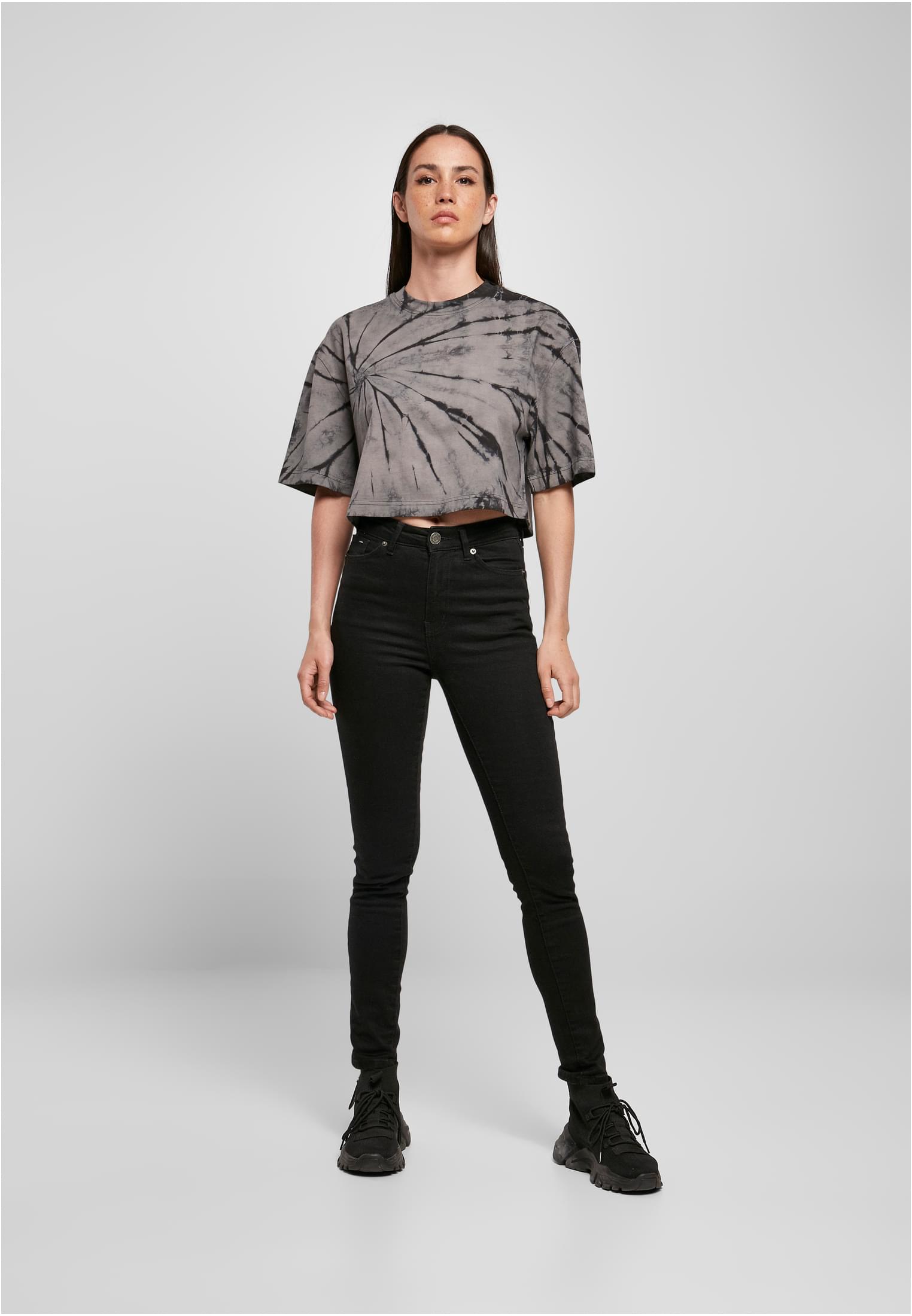 Femmes T-shirt Coupe Zébrée Déchirée Noir/Asphalte 3XL
 - variant image 4