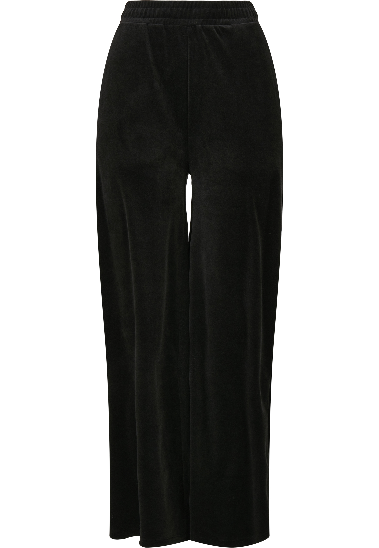Ladies High Waist Straight Velvet Sweatpants black 3XL - variant image 5