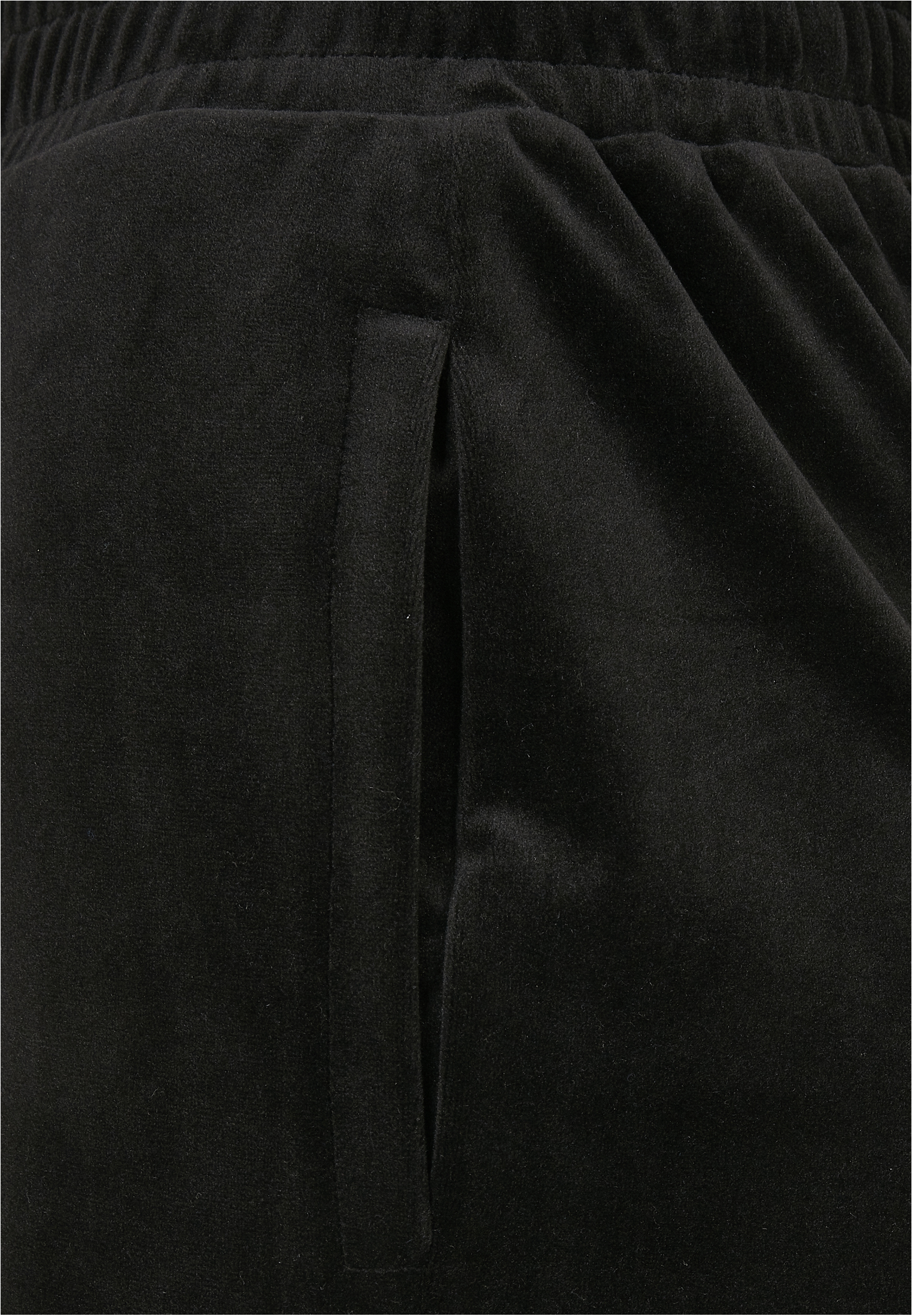 Ladies High Waist Straight Velvet Sweatpants black 3XL - variant image 9