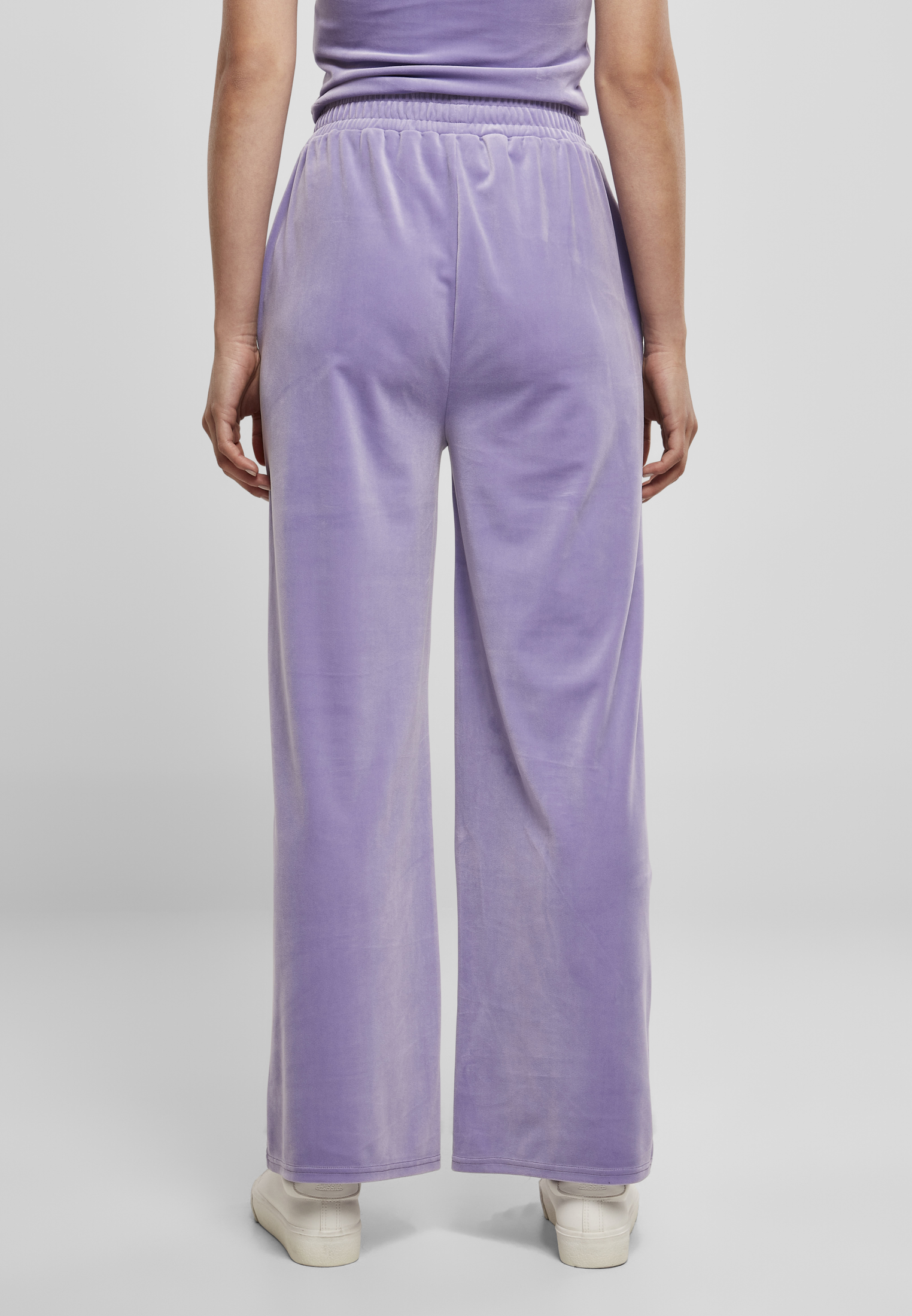 Ladies High Waist Straight Velvet Sweatpants lavender 3XL - variant image 2