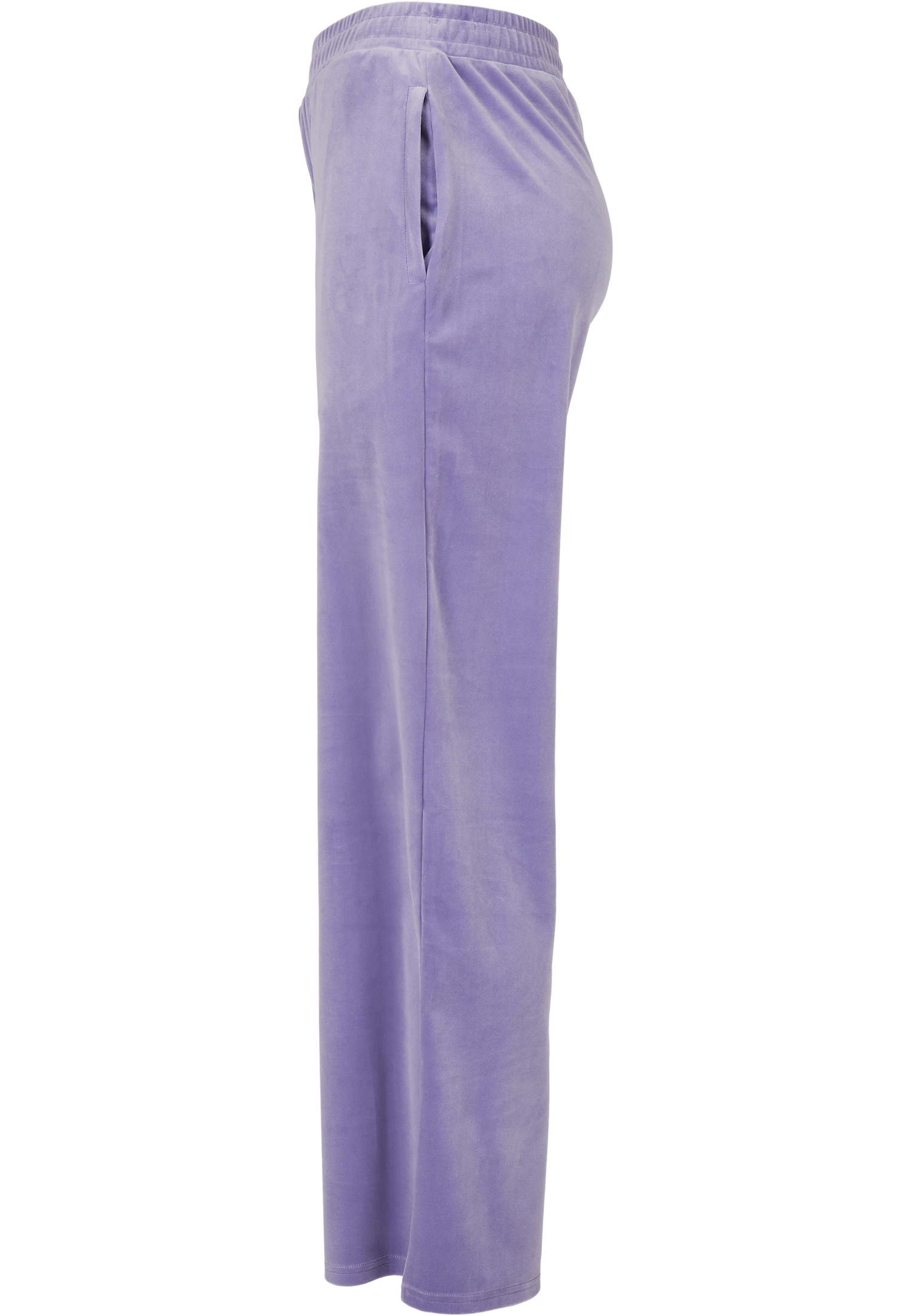 Ladies High Waist Straight Velvet Sweatpants lavender 3XL - variant image 6