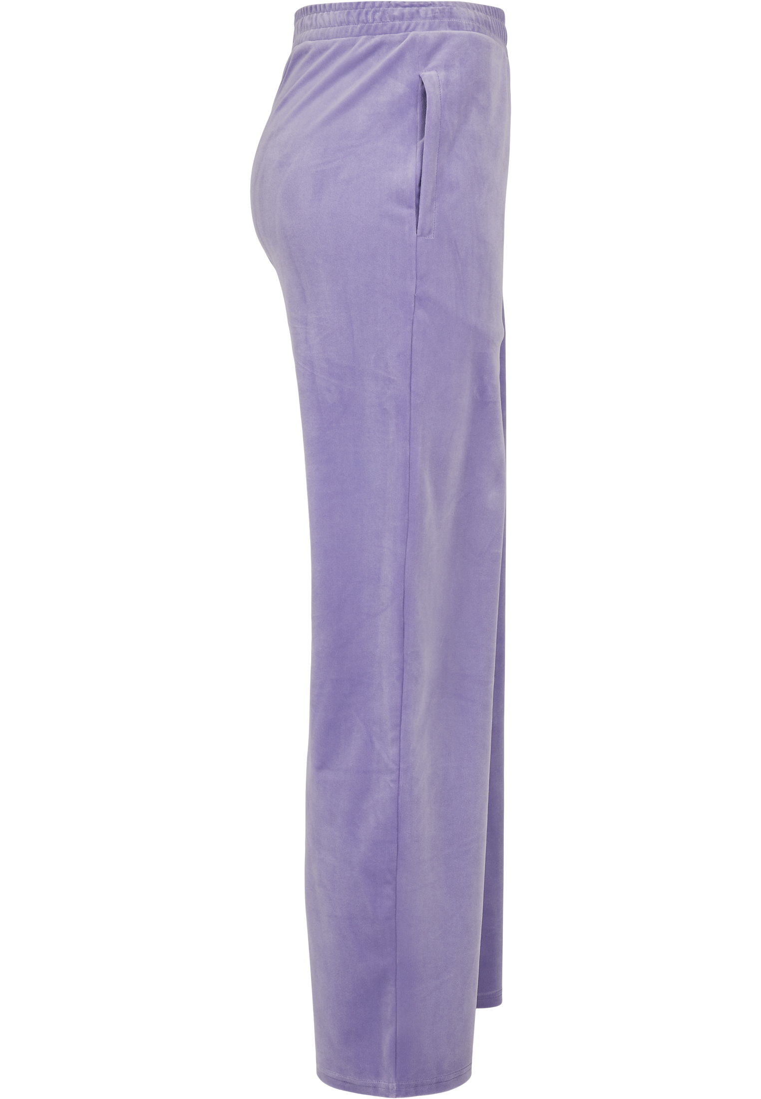 Ladies High Waist Straight Velvet Sweatpants lavender 3XL - variant image 8