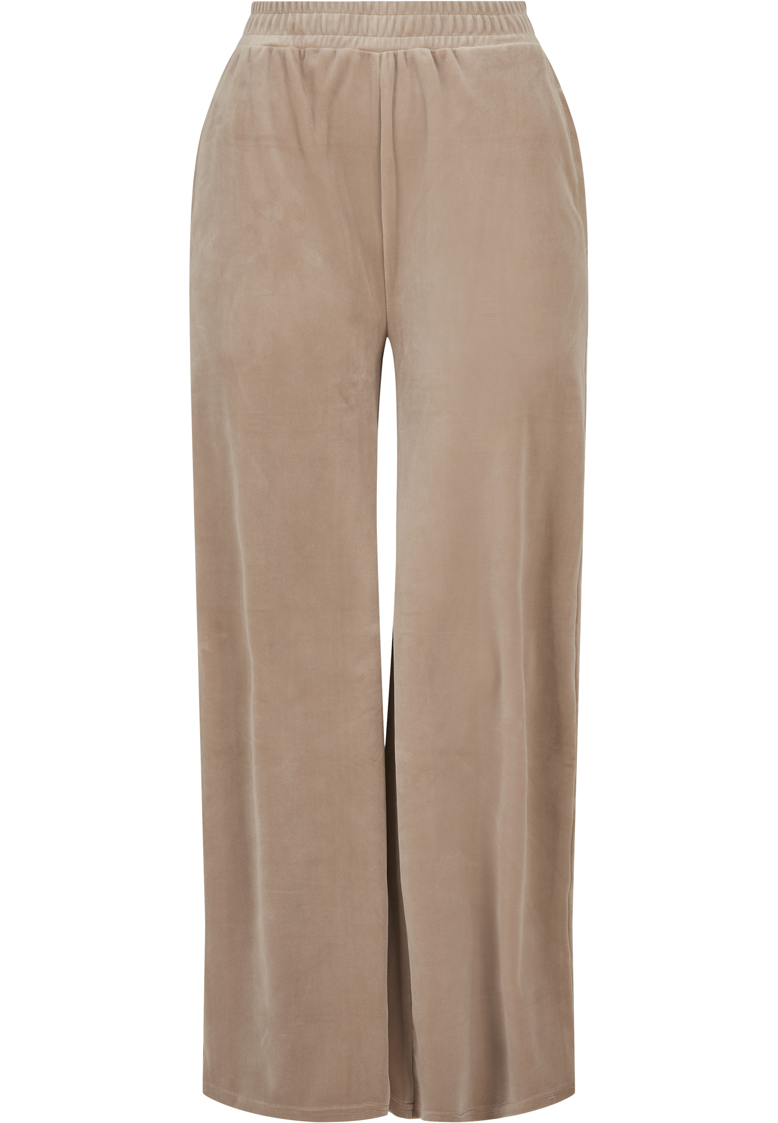 Ladies High Waist Straight Velvet Sweatpants softtaupe 3XL - variant image 5