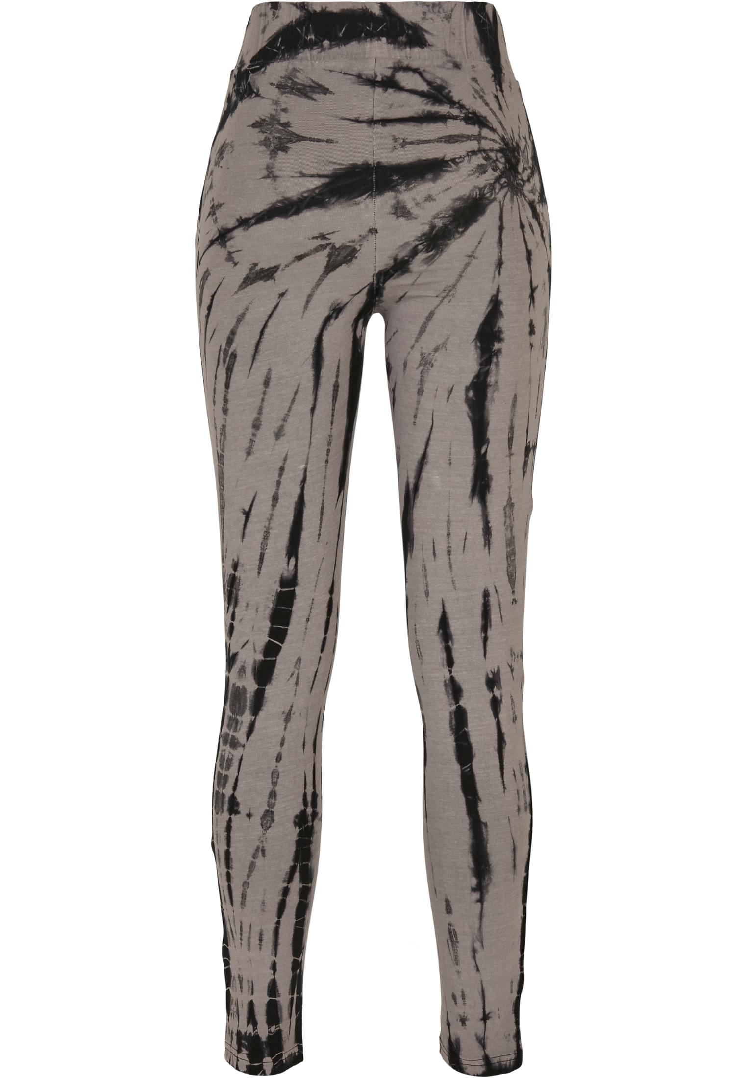 Ladies Cotton Tie Dye High Waist Leggings black/asphalt 3XL - variant image 7
