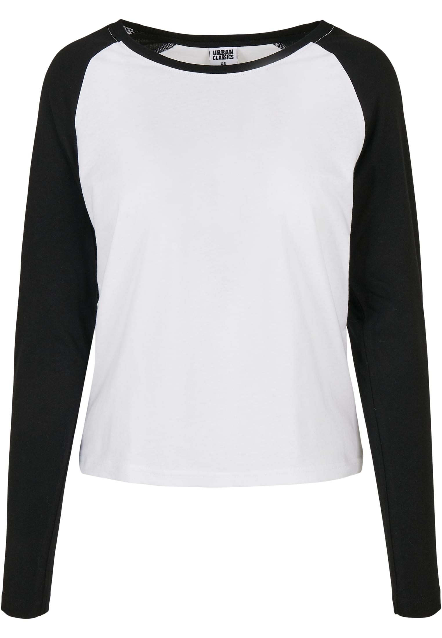 Ladies Contrast Raglan Longsleeve white/black 3XL - variant image 5