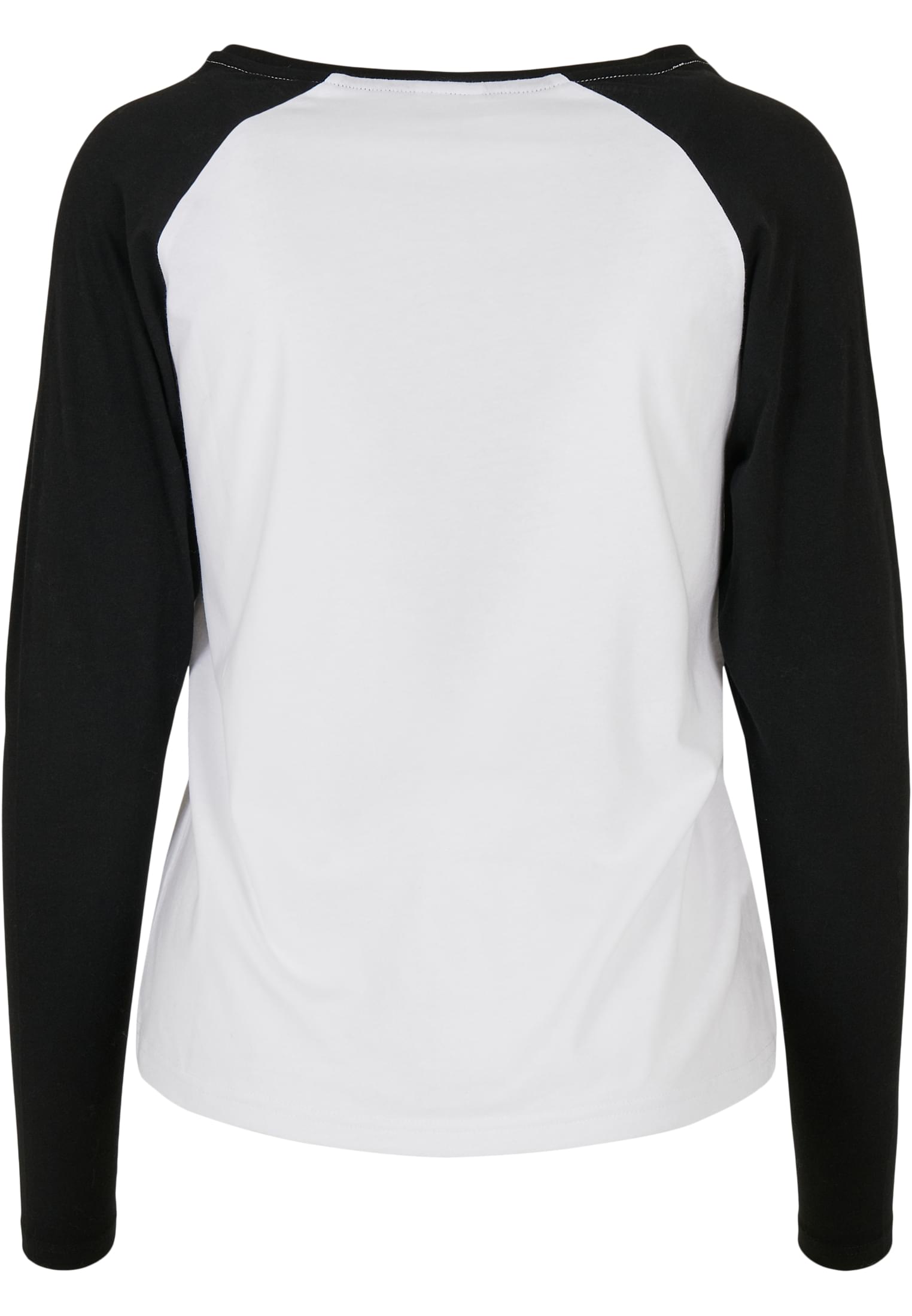 Ladies Contrast Raglan Longsleeve white/black 3XL - variant image 6