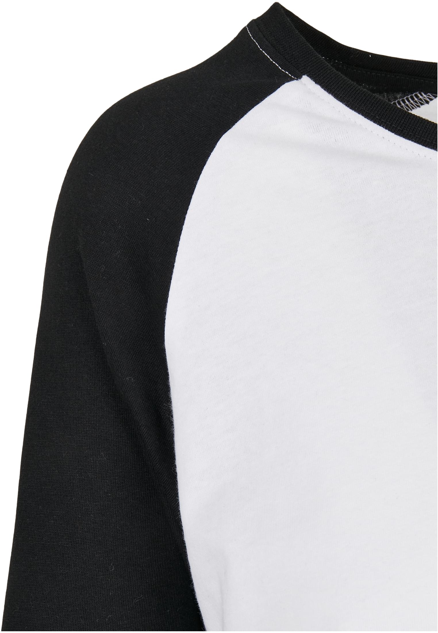 Ladies Contrast Raglan Longsleeve white/black 3XL - variant image 8