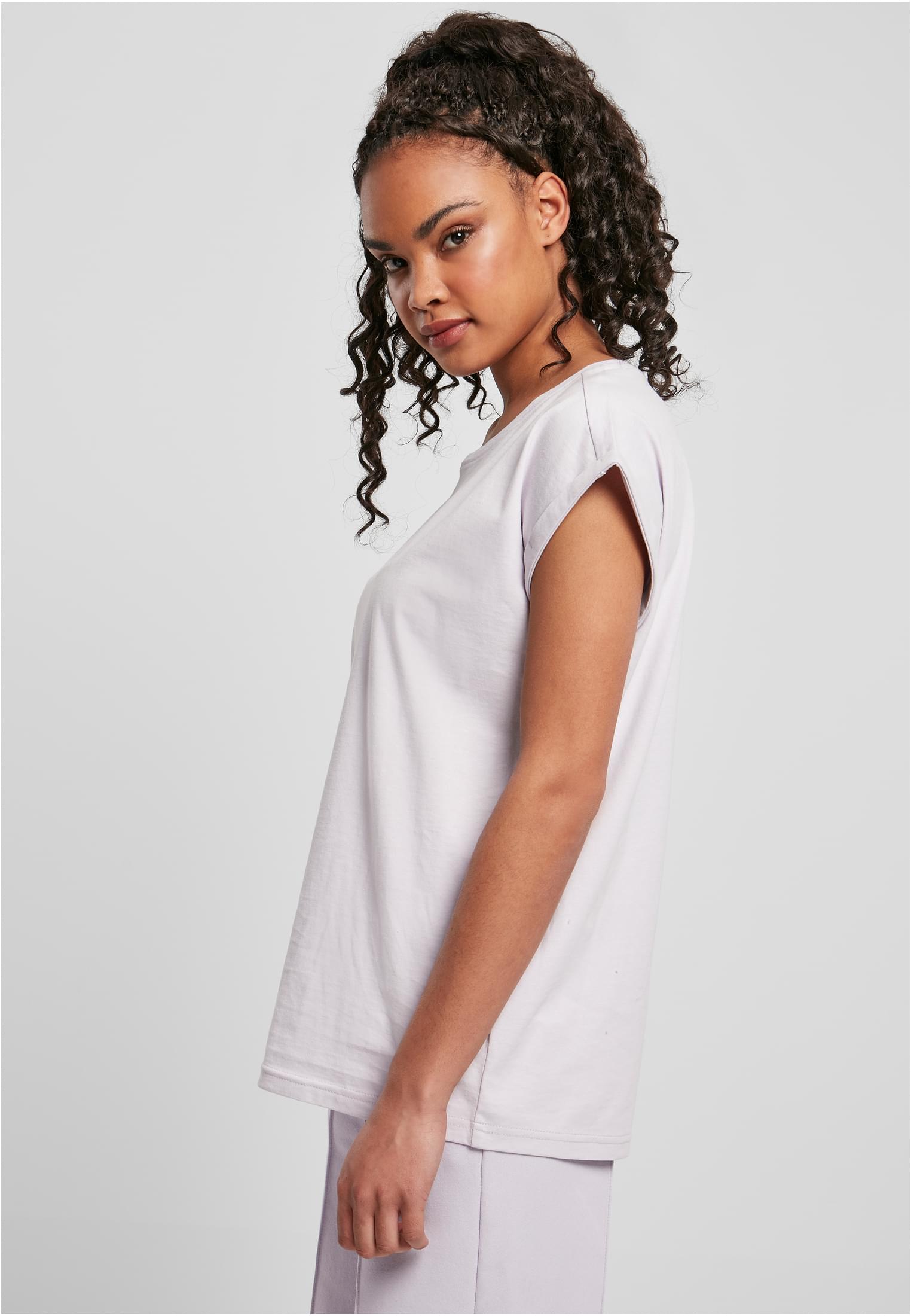 Femmes T-shirt Longue Épaules Organique Étendue lilas clair 3XL
 - variant image 1