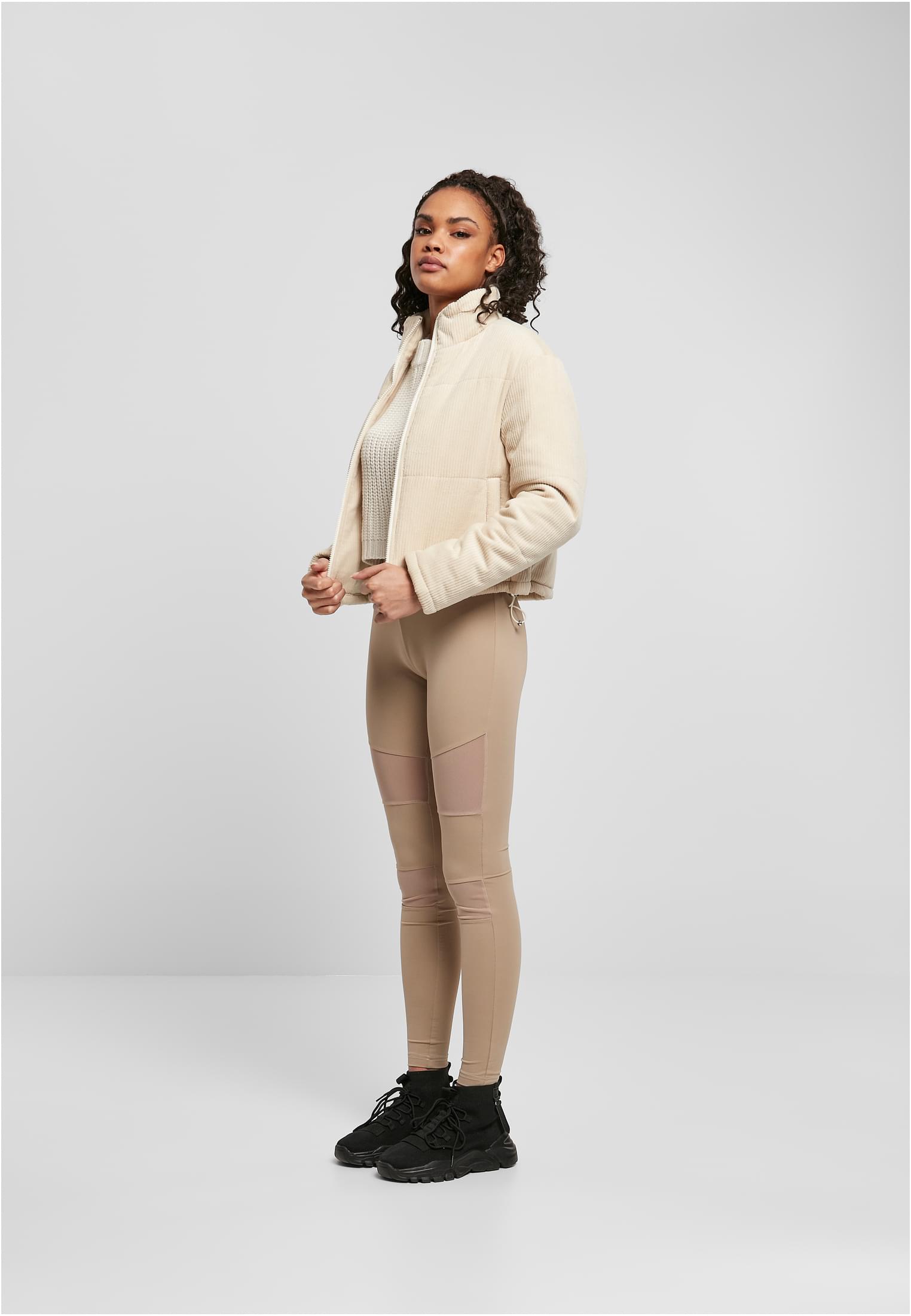 Ladies Corduroy Puffer Jacket whitesand 3XL - variant image 4