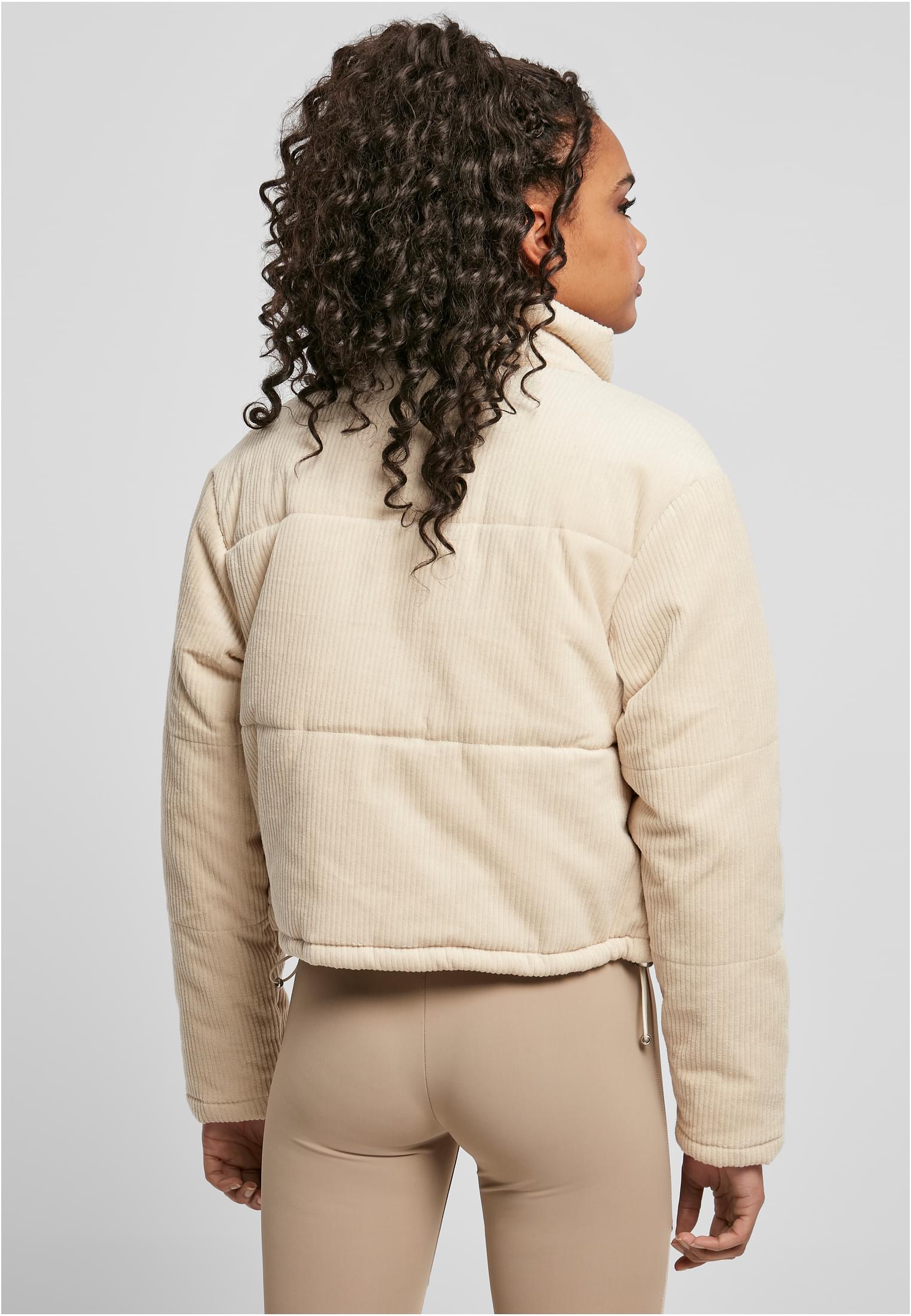 Ladies Corduroy Puffer Jacket whitesand 3XL - variant image 2