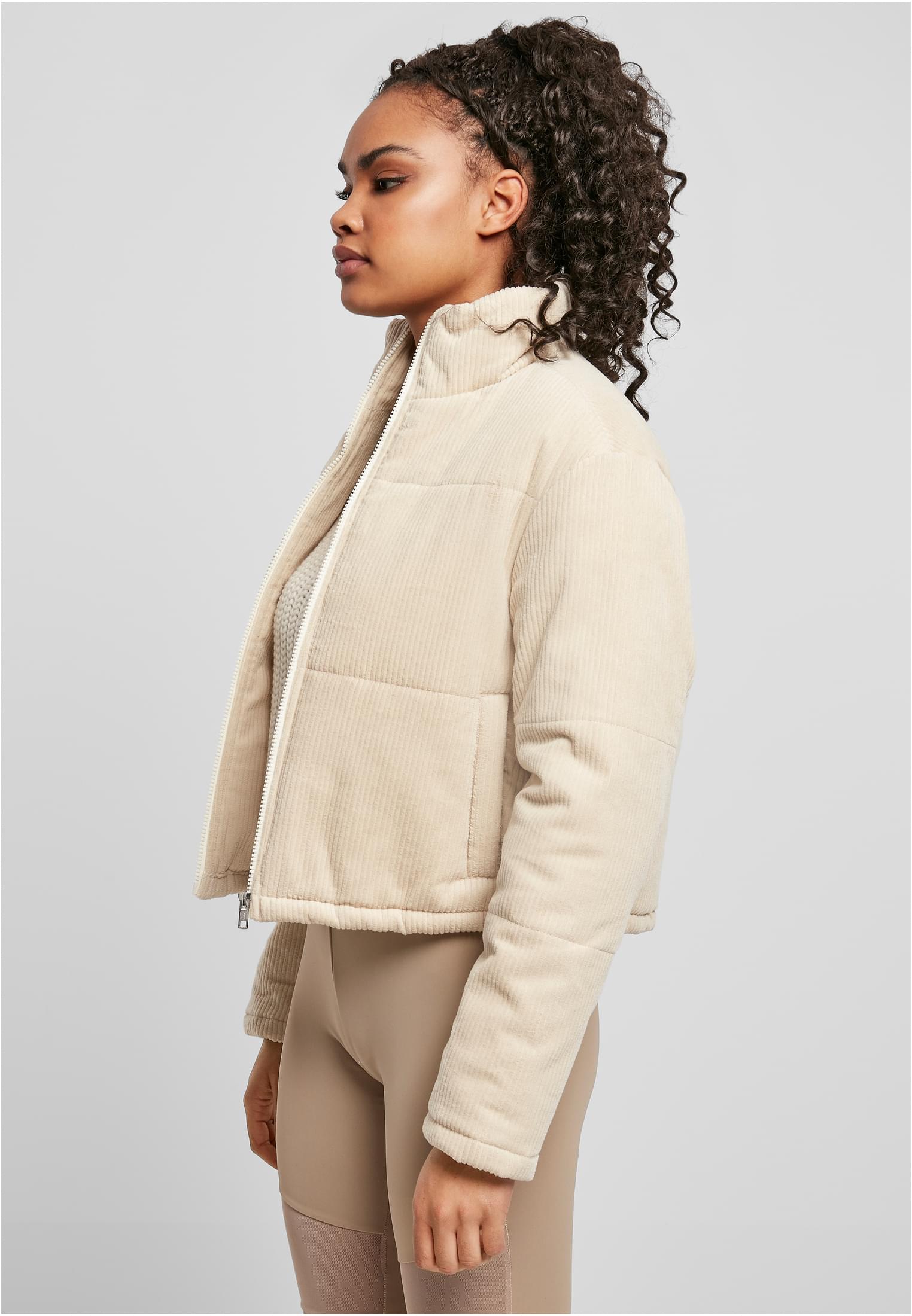 Ladies Corduroy Puffer Jacket whitesand 3XL - variant image 1