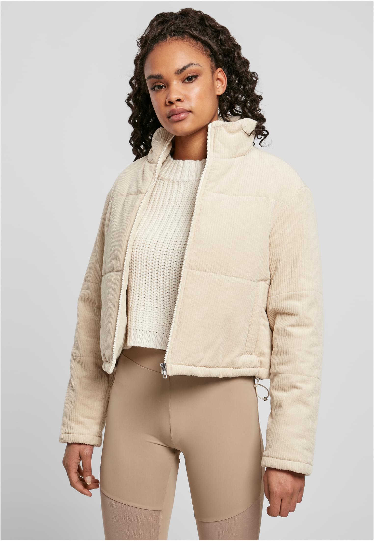 Ladies Corduroy Puffer Jacket whitesand 3XL - alternate variant 4