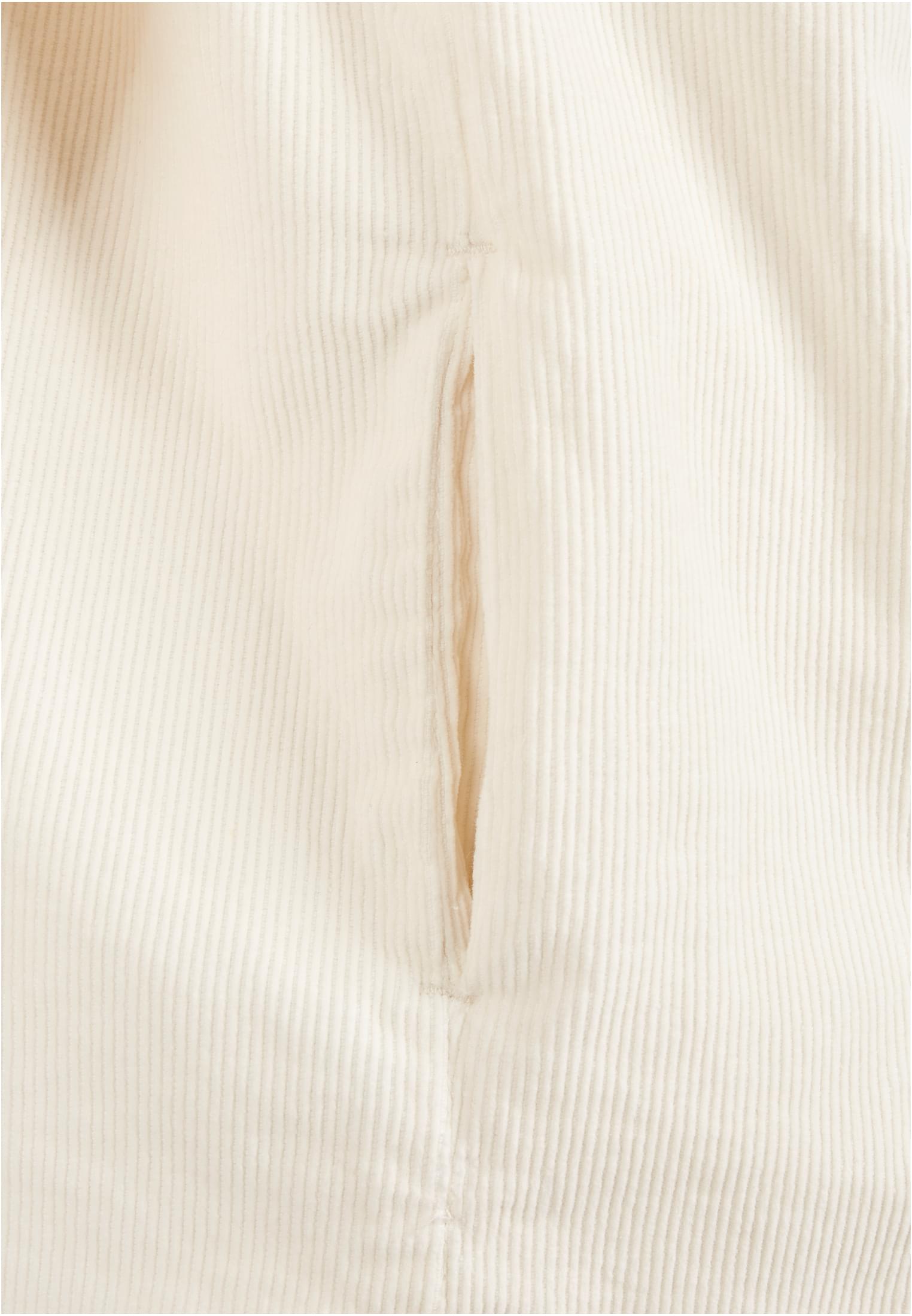 Ladies Long Corduroy Overshirt whitesand 3XL - variant image 10