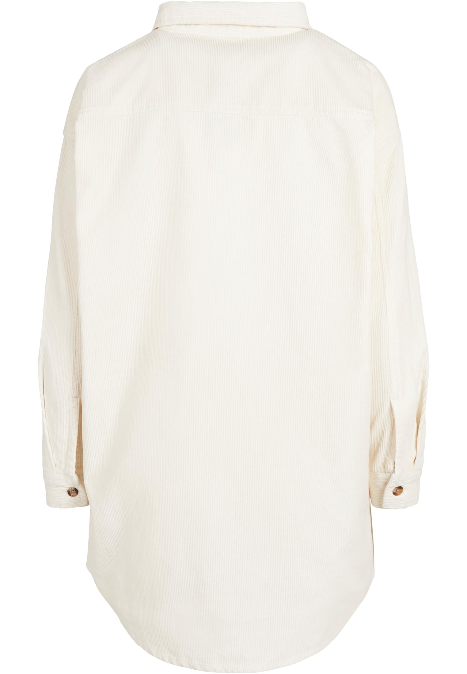 Ladies Long Corduroy Overshirt whitesand 3XL - variant image 6
