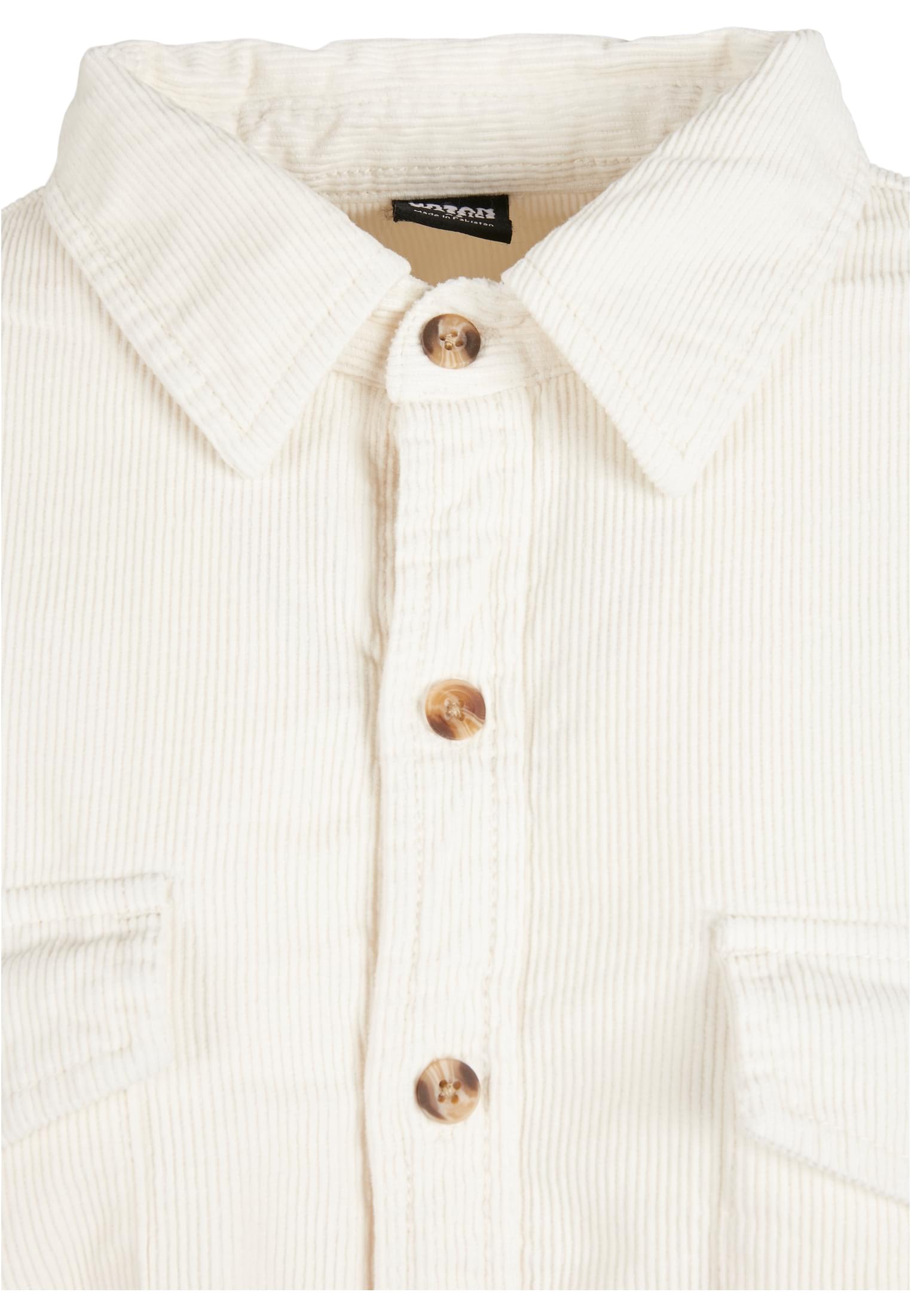 Ladies Long Corduroy Overshirt whitesand 3XL - variant image 7
