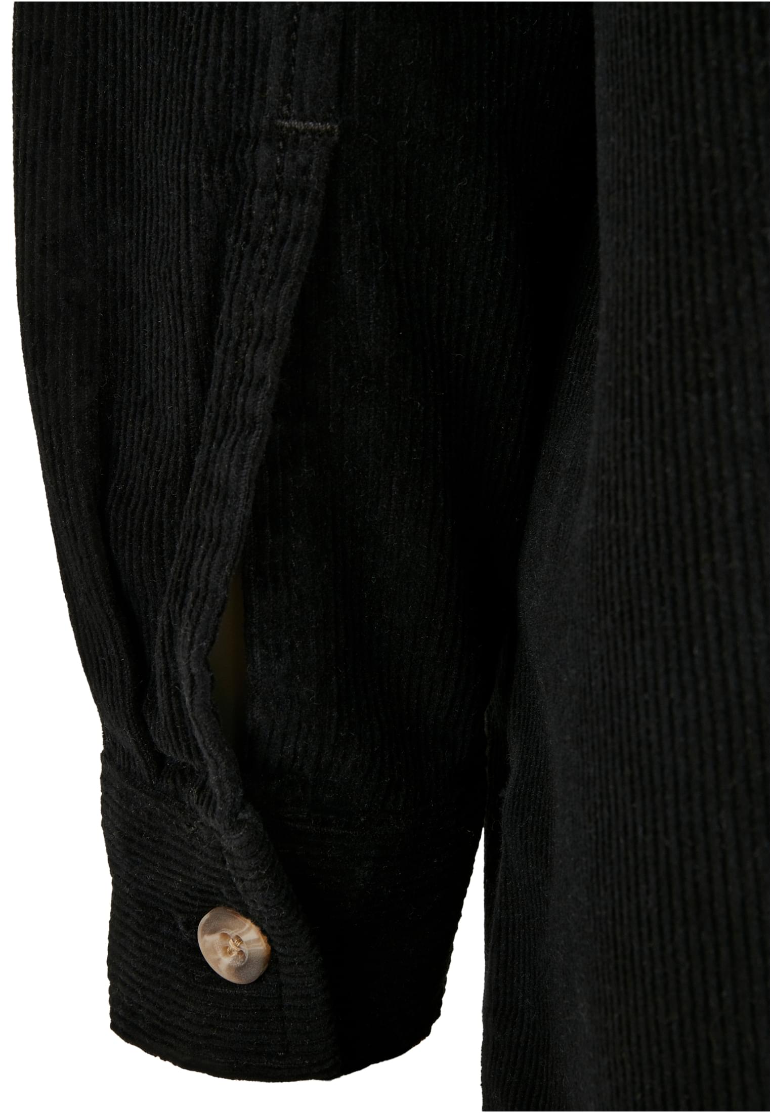 Ladies Long Corduroy Overshirt black 3XL - variant image 11