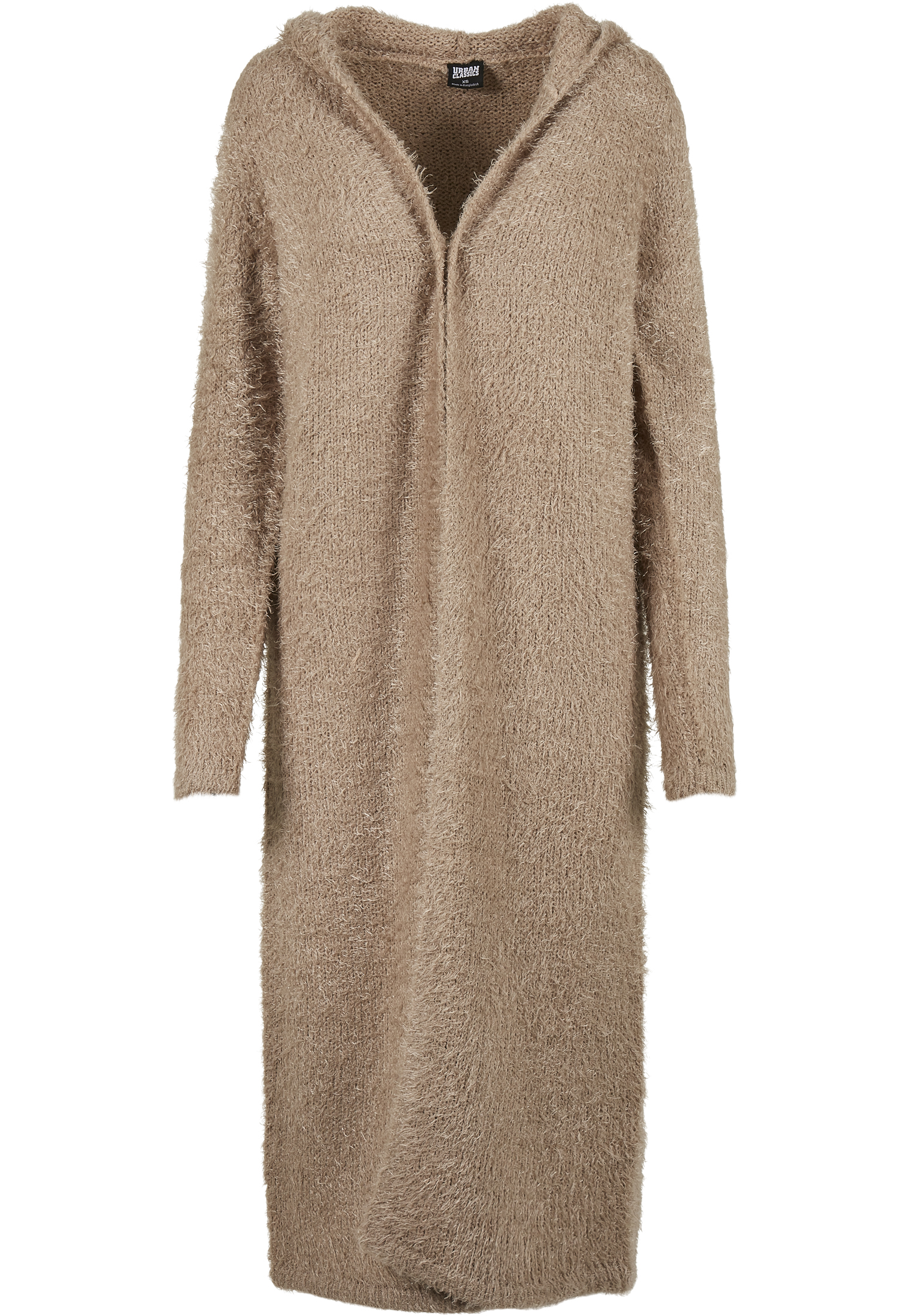 Ladies Hooded Feather Cardigan softtaupe 3XL - variant image 5