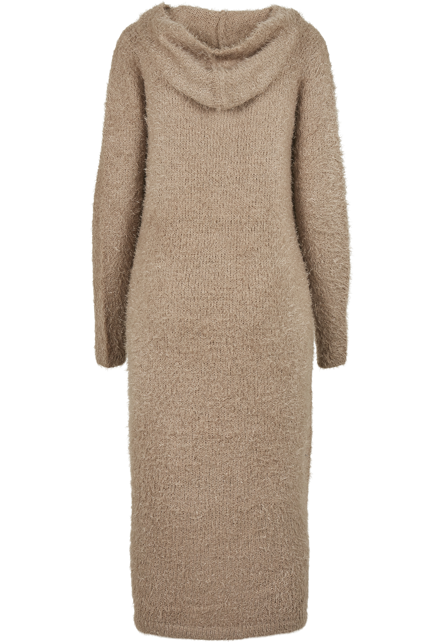 Ladies Hooded Feather Cardigan softtaupe 3XL - variant image 6