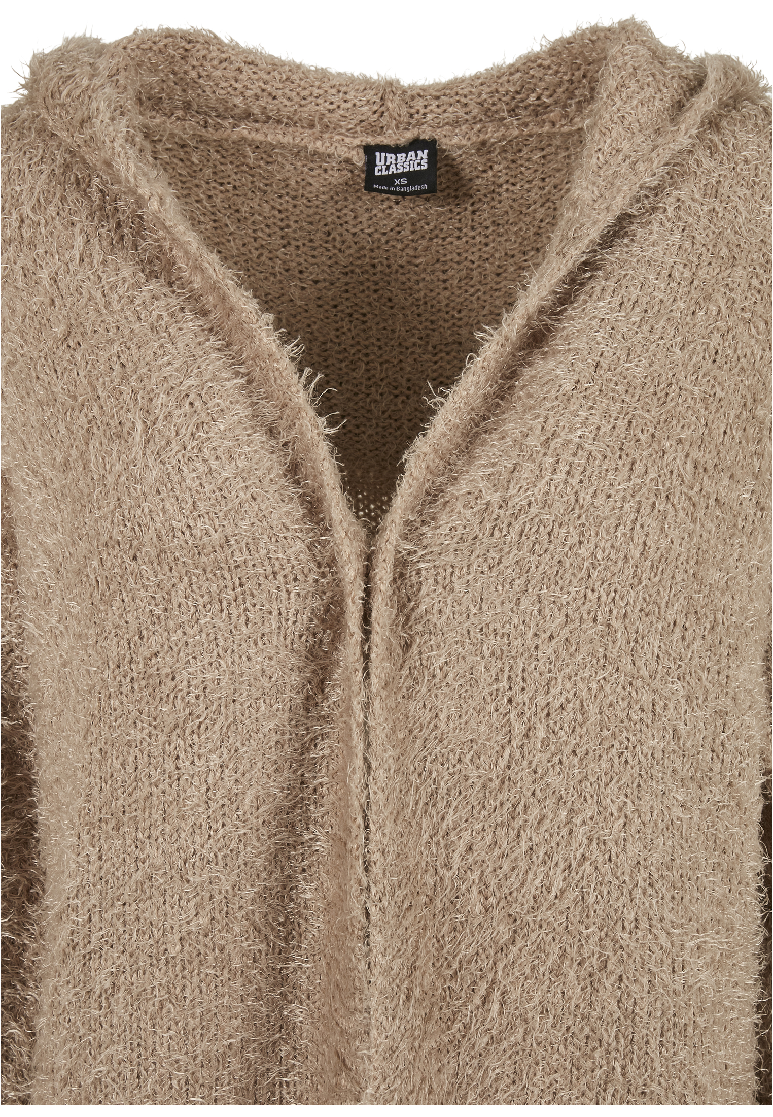 Ladies Hooded Feather Cardigan softtaupe 3XL - variant image 7