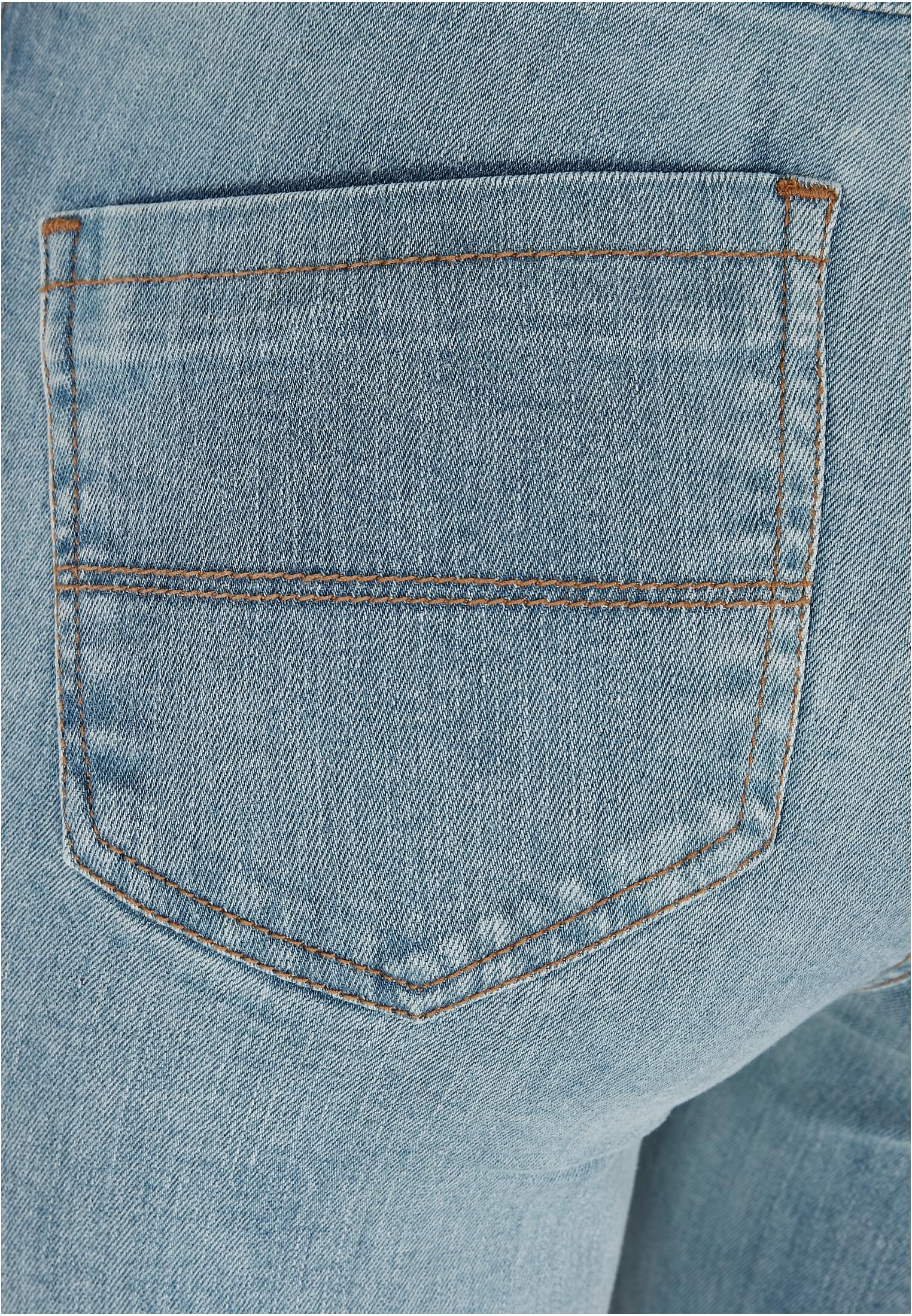 Ladies High Waist Flared Denim Pants tinted light blue washed 26 - variant image 10