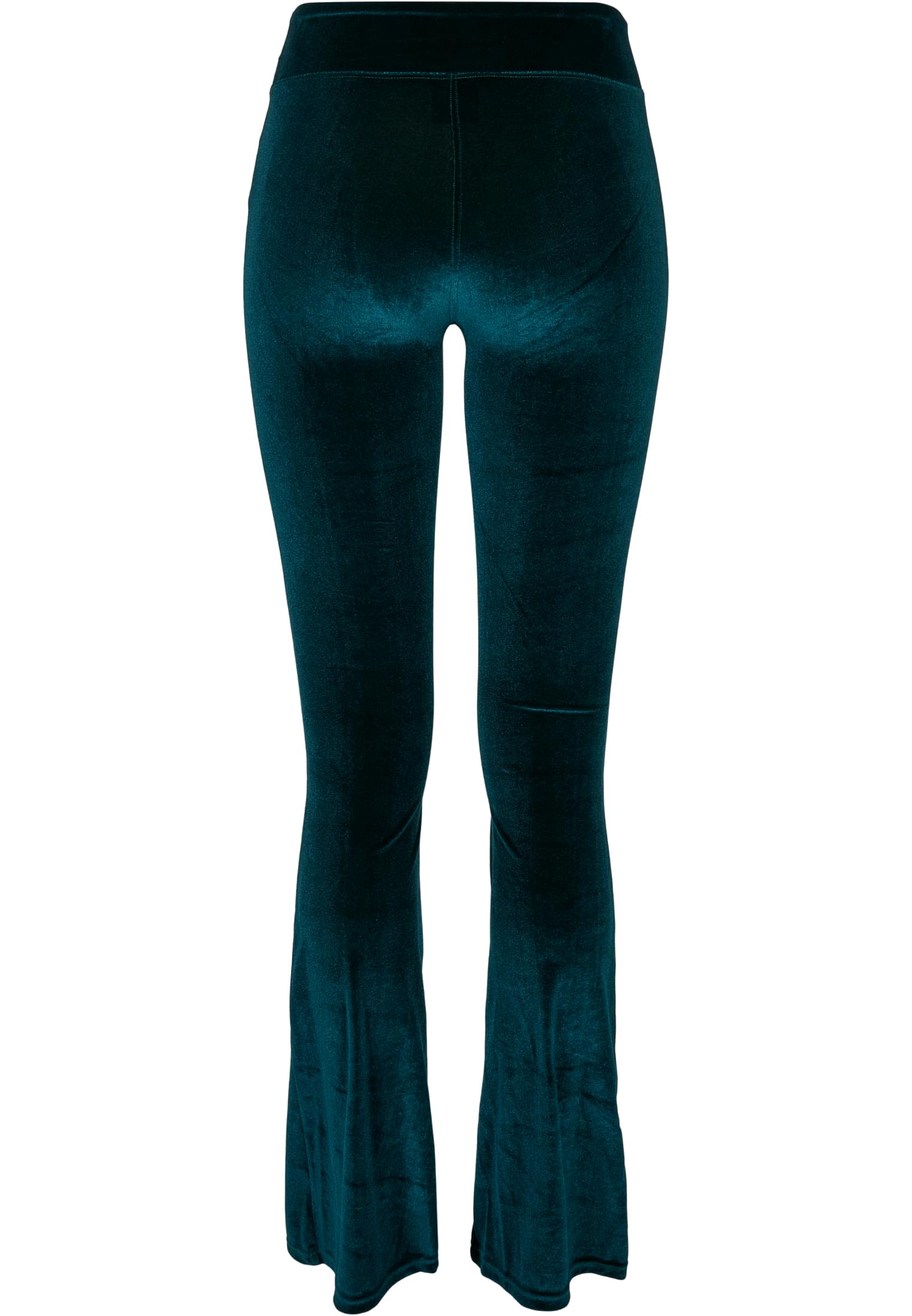 女性 高腰 绒面 靴型 紧身裤  teal 3XL
 - variant image 7