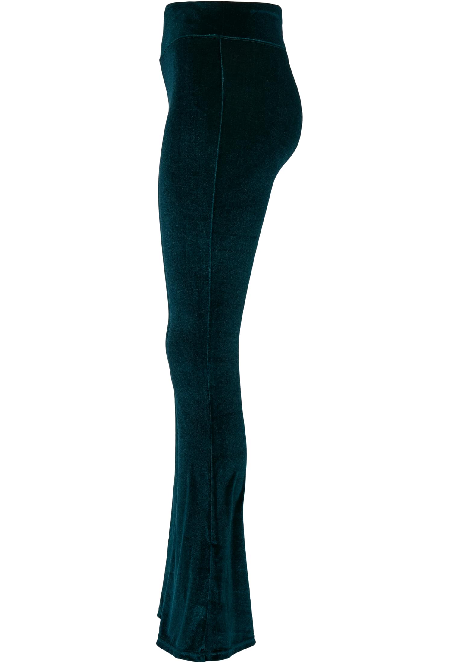 女性 高腰 绒面 靴型 紧身裤  teal 3XL
 - variant image 6