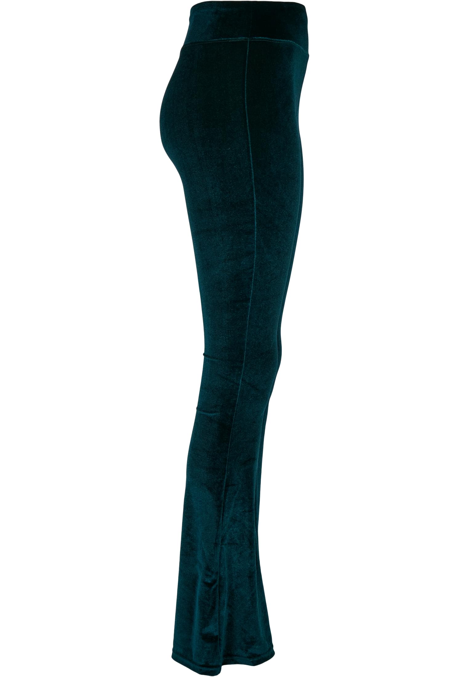 女性 高腰 绒面 靴型 紧身裤  teal 3XL
 - variant image 8