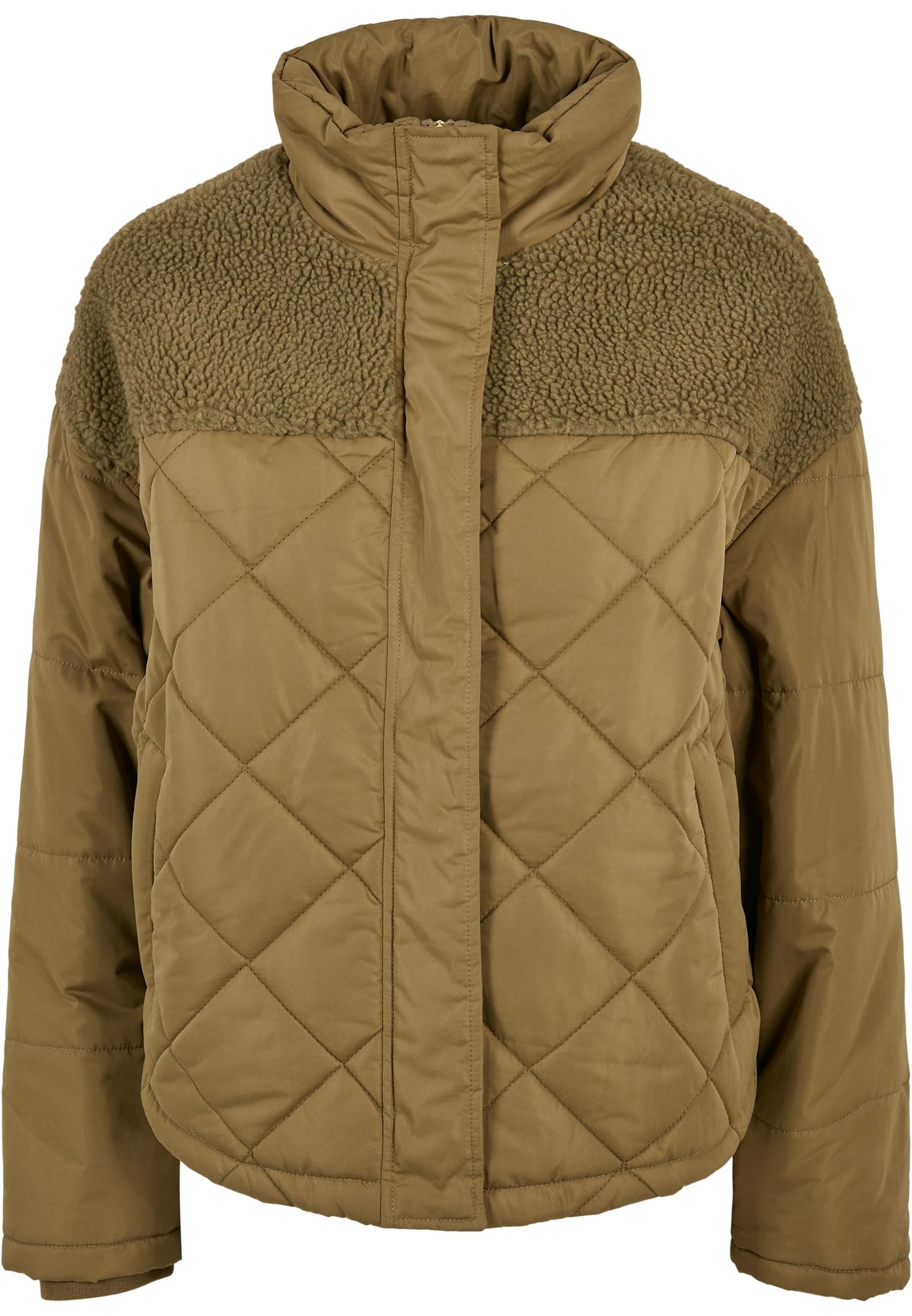 Ladies Oversized Diamond Quilt Puffer Jacket tiniolive 3XL - variant image 5
