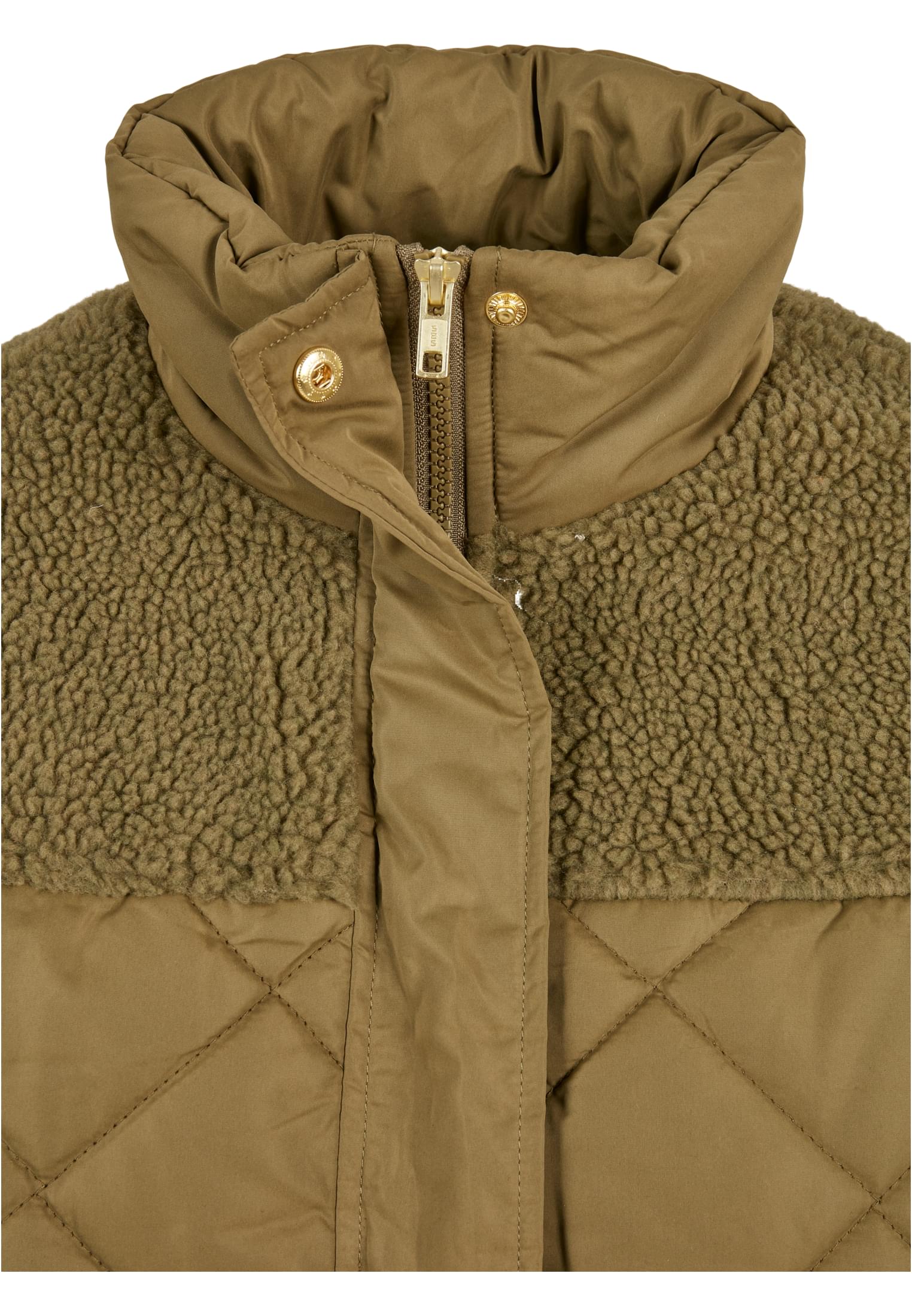 Ladies Oversized Diamond Quilt Puffer Jacket tiniolive 3XL - variant image 7