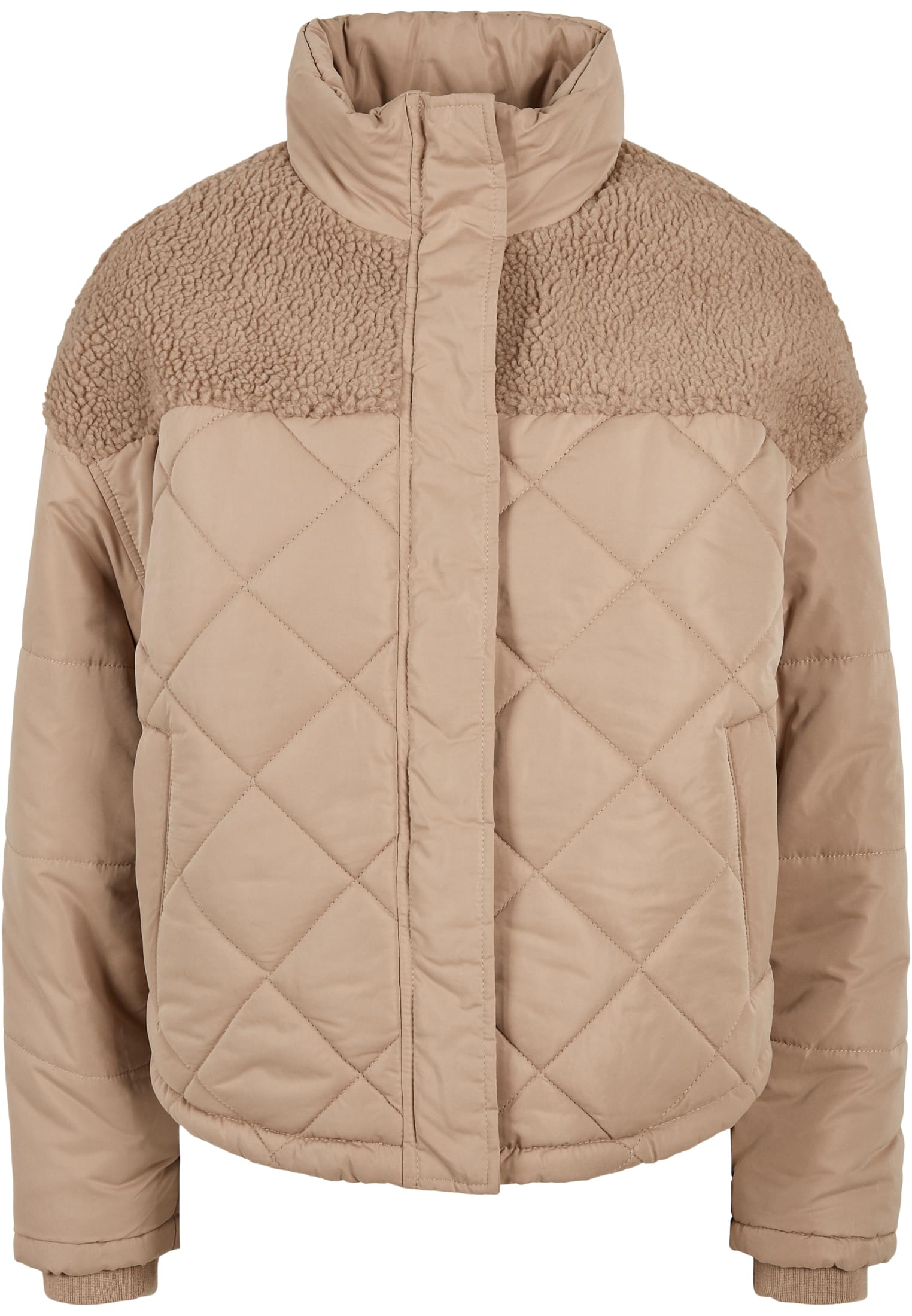 Ladies Oversized Diamond Quilt Puffer Jacket softtaupe 3XL - variant image 5