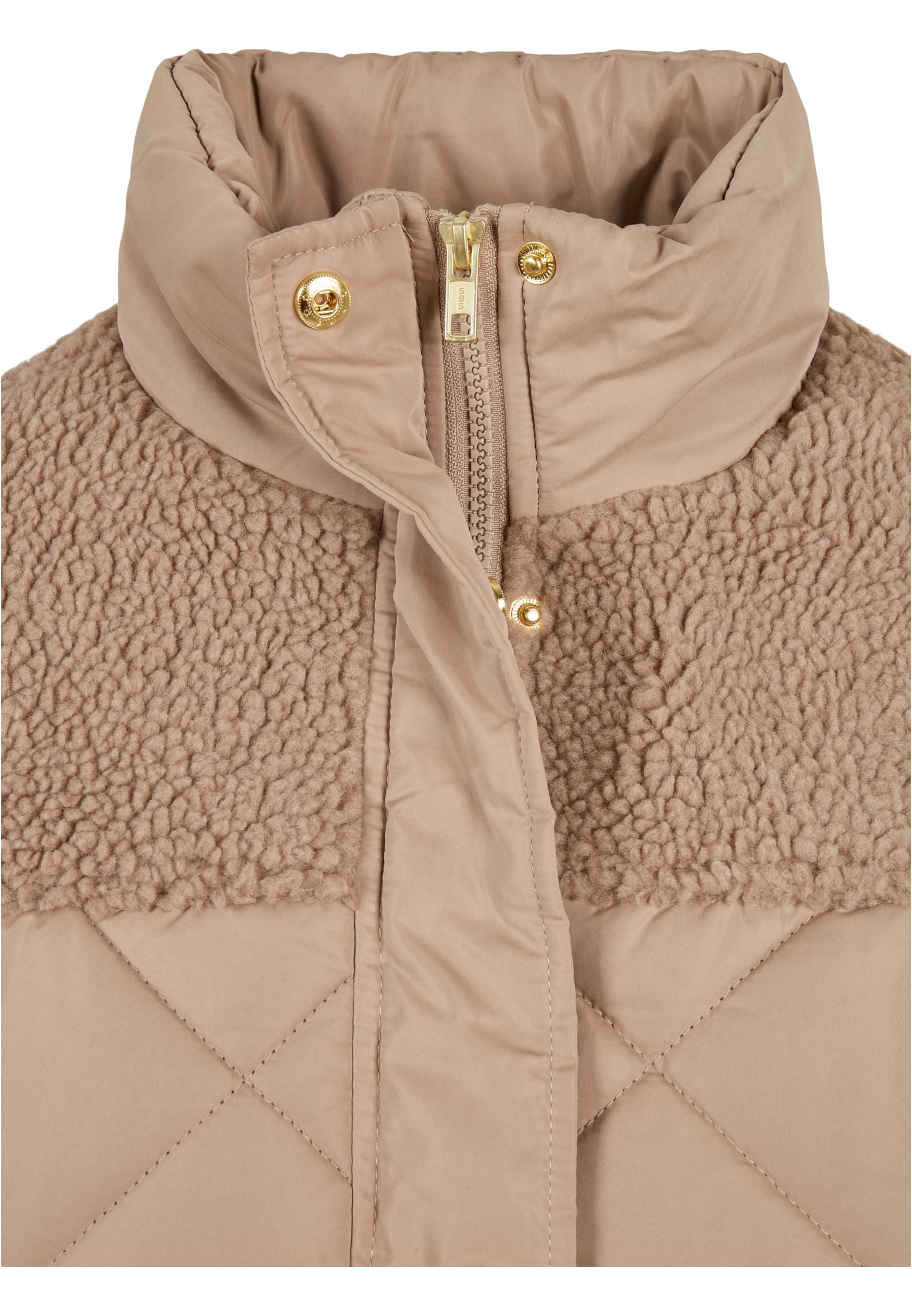 Ladies Oversized Diamond Quilt Puffer Jacket softtaupe 3XL - variant image 7
