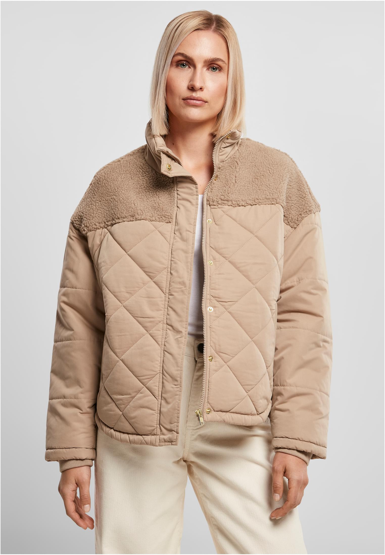 Ladies Oversized Diamond Quilt Puffer Jacket softtaupe 3XL - alternate variant 3