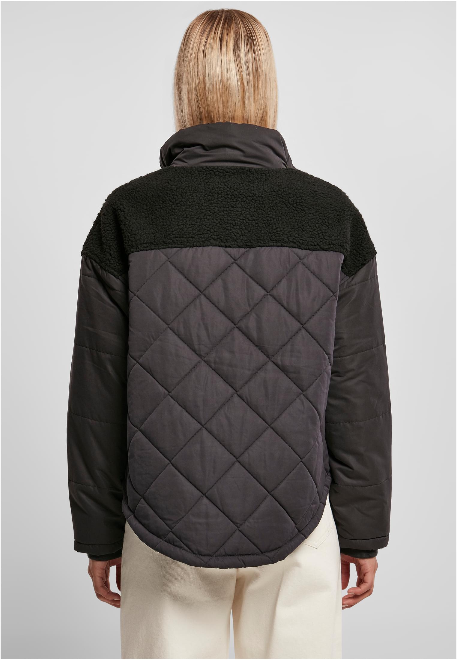 Ladies Oversized Diamond Quilt Puffer Jacket black 3XL - variant image 2